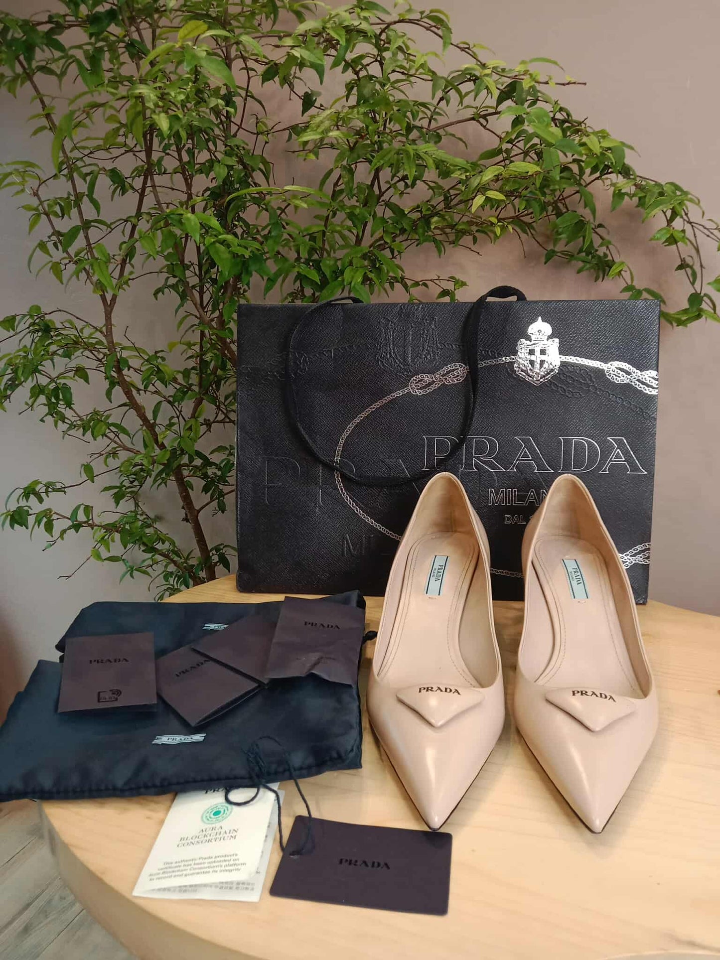 Prada Nude Heels Size 39