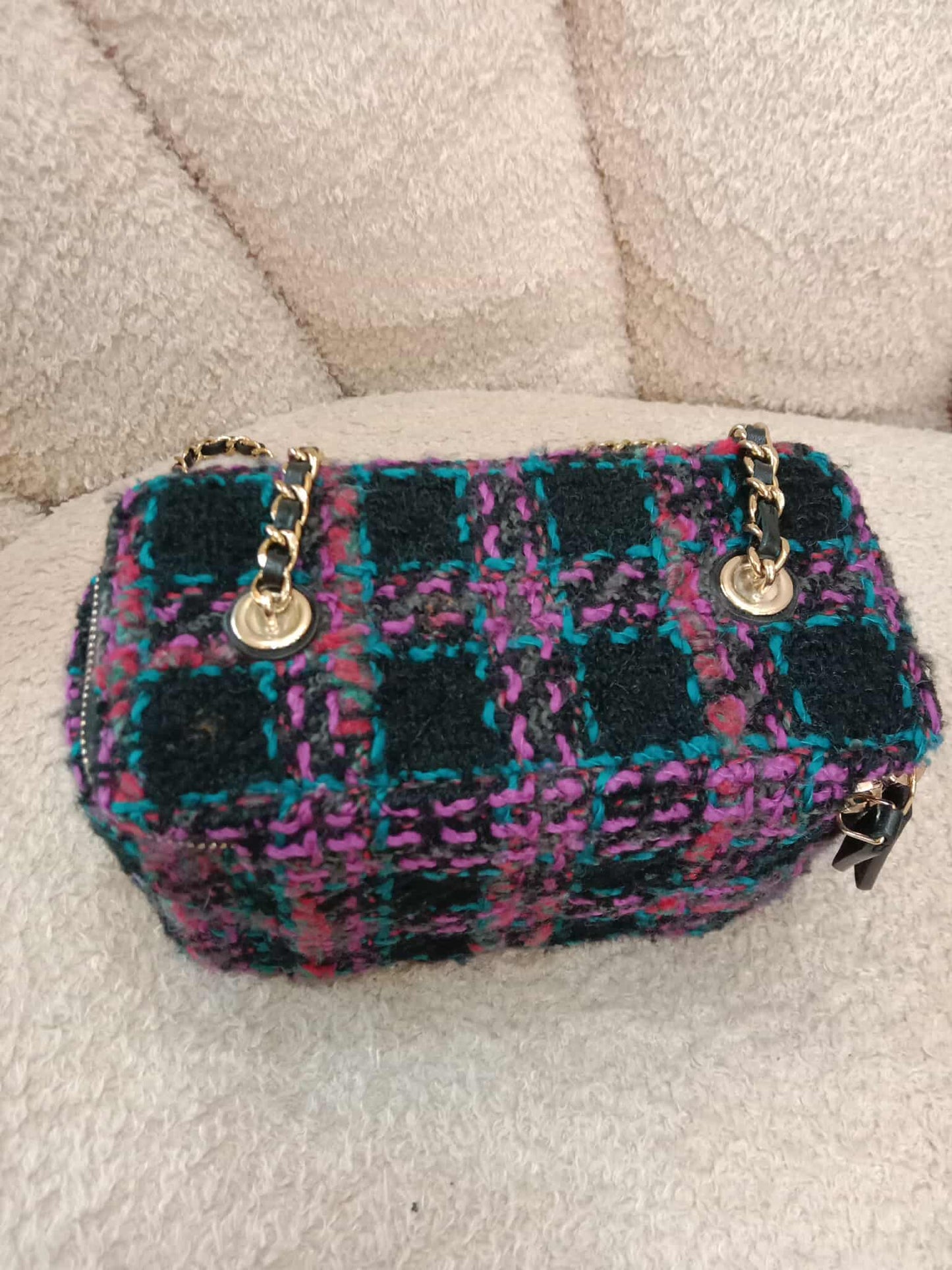 Chanel Tweed Vanity Multicolor Microchipped