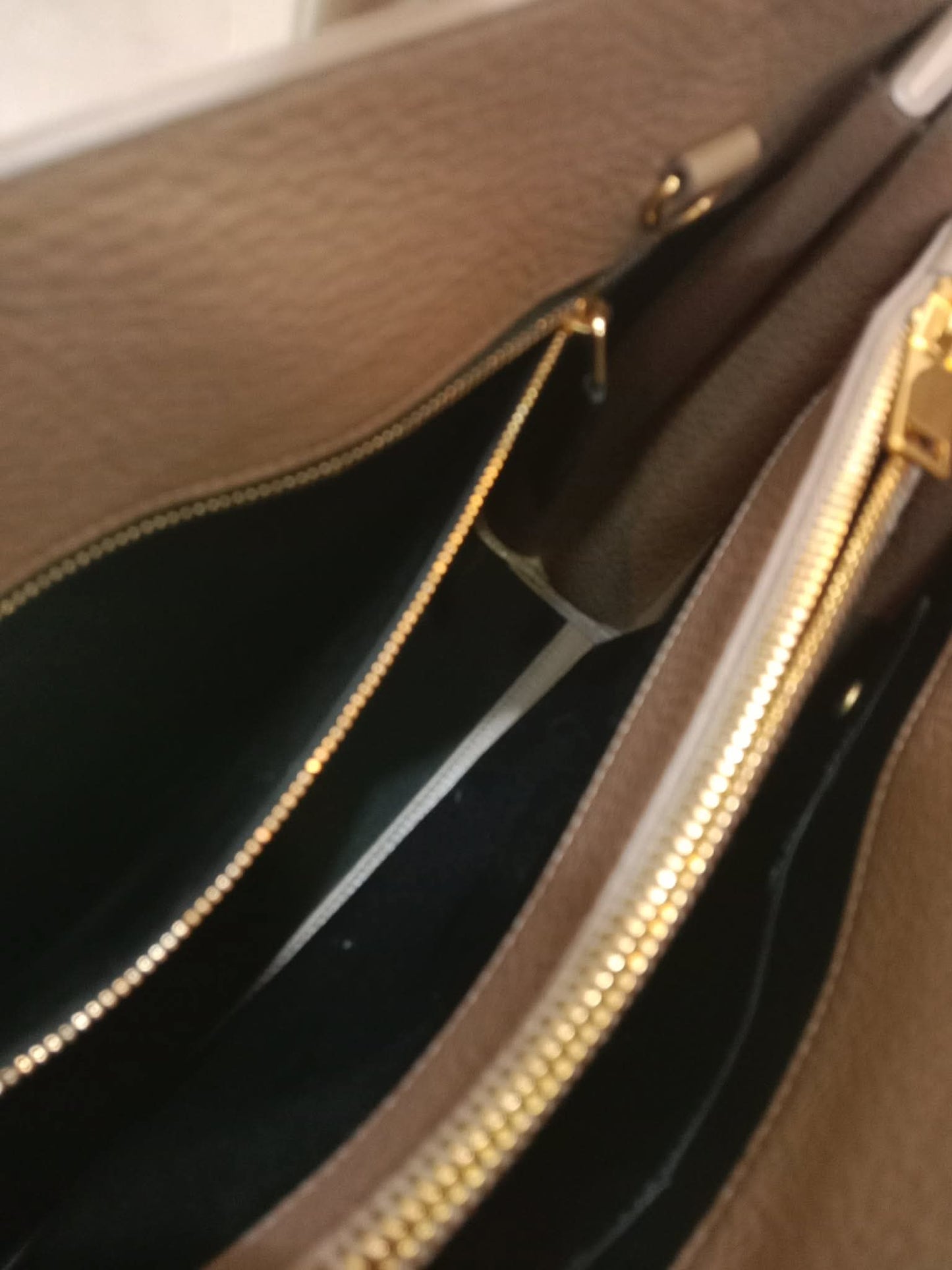 Saint Laurent Sac De Jour Taupe Grained Leather