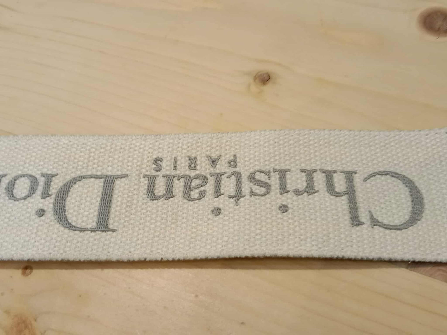 Dior Embroidered Logo Shoulder Strap