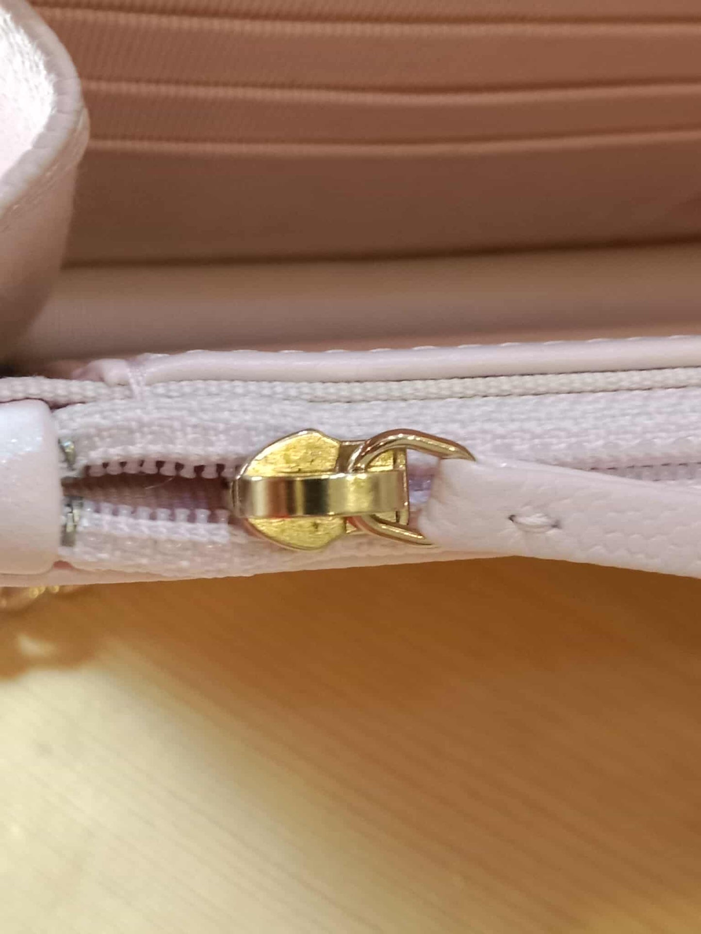 Chanel CC Wallet on Chain Light Pink Microchipped