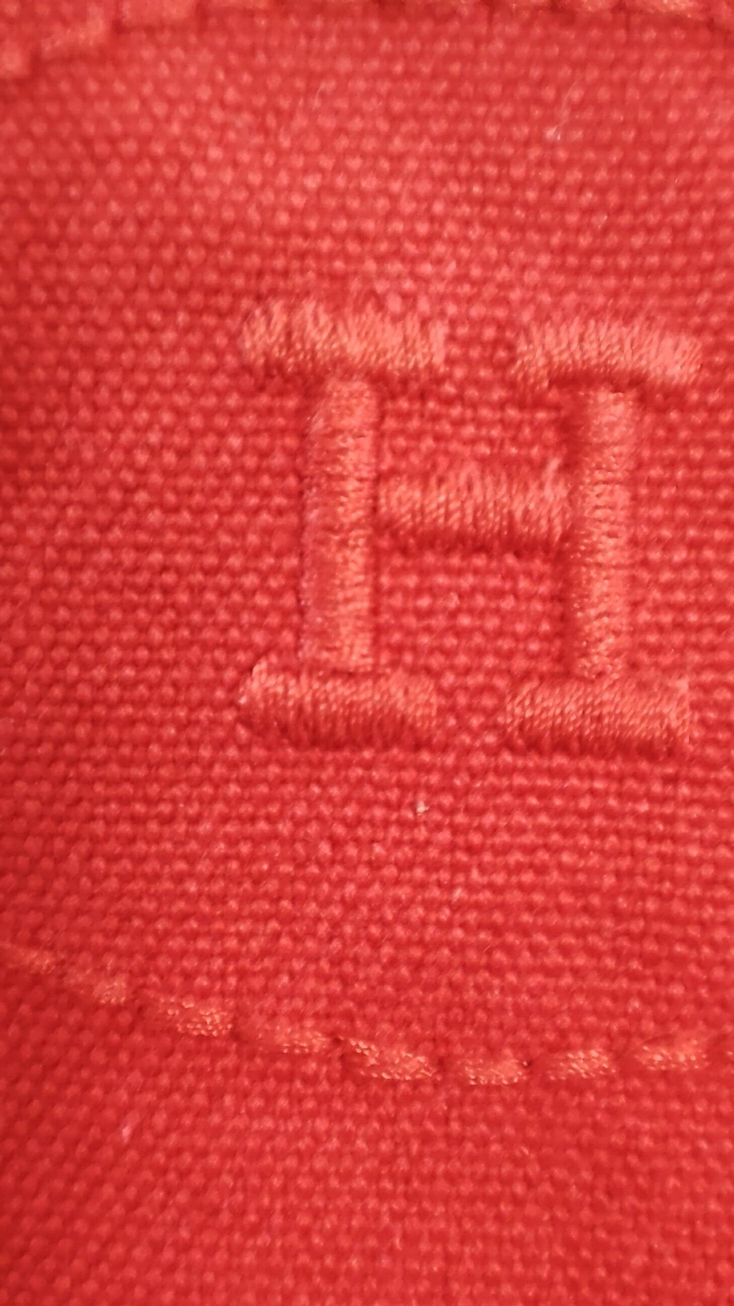Hermes Bolide Canvas Red Pouch