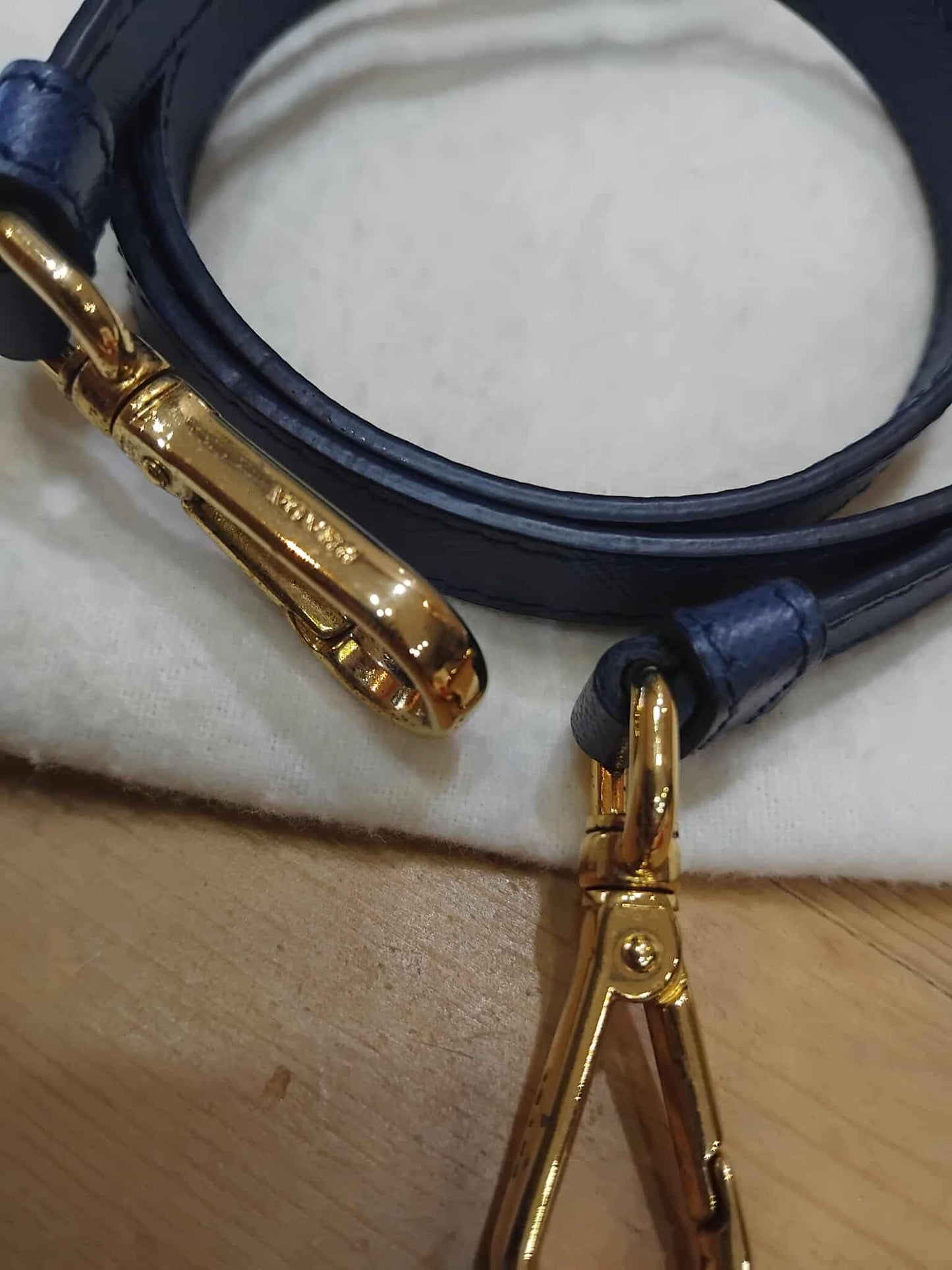 Prada Saffiano Lux Double Zip Tote Bag Blue GHW (208)