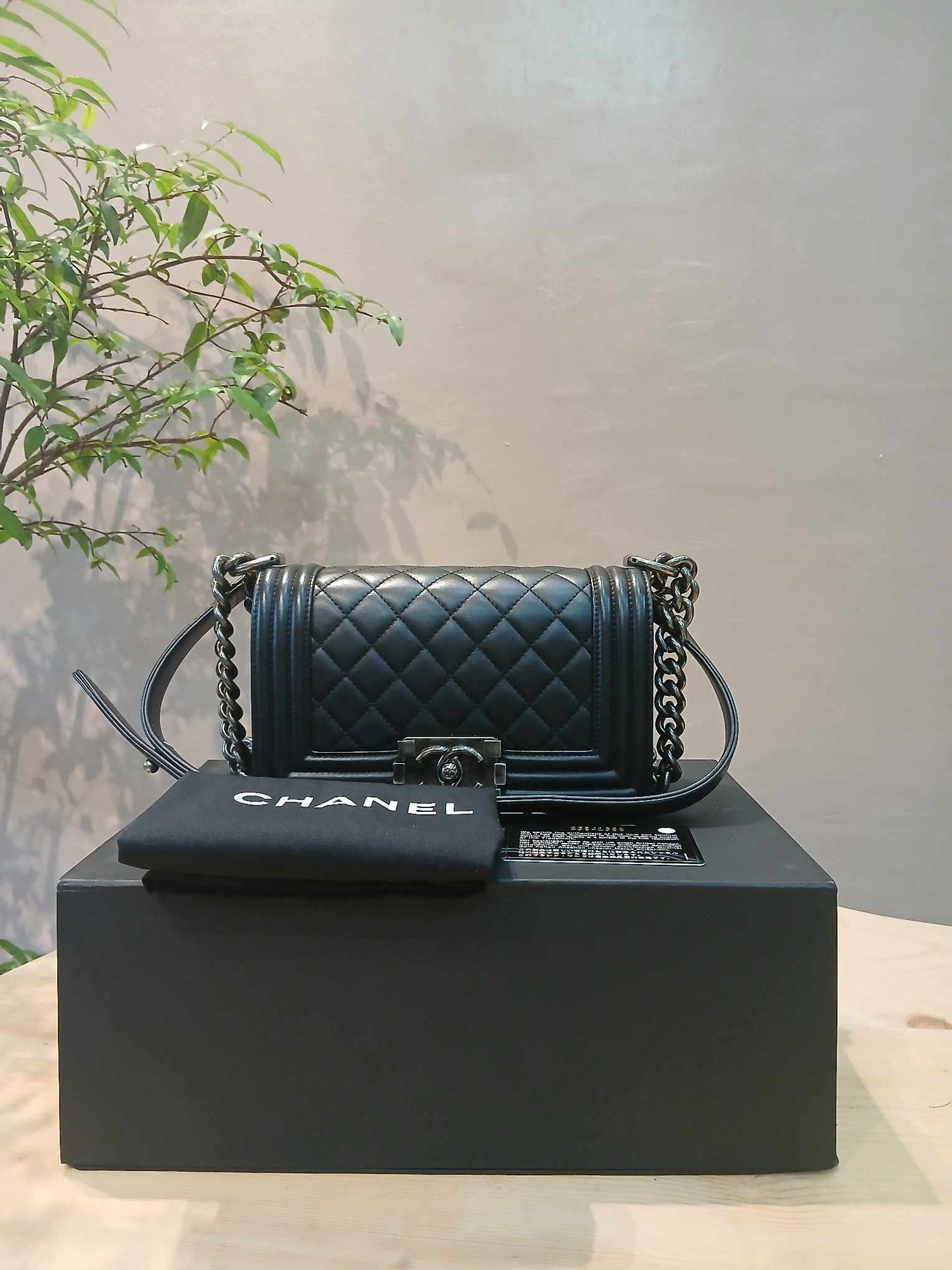 Chanel Leboy Lambskin Small Black Series 23