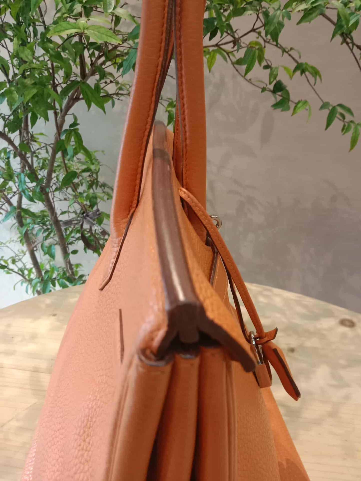 Hermes Birkin 35 Poppy Orange Clemence Stamp L Square 2008
