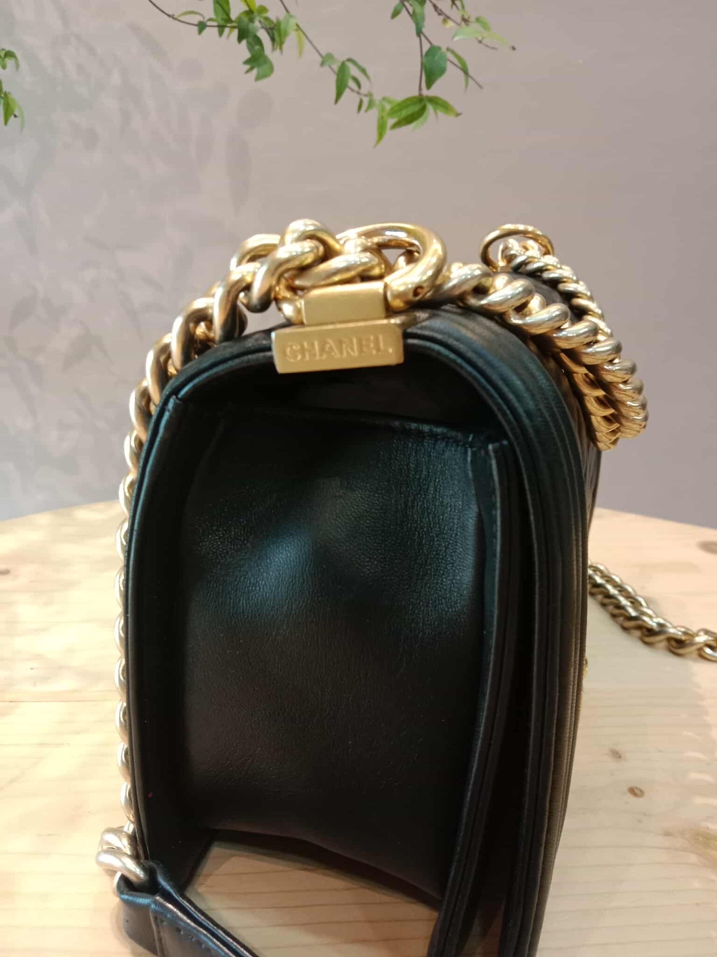 Chanel Leboy Quilted Lambskin Old Medium Black Series 23