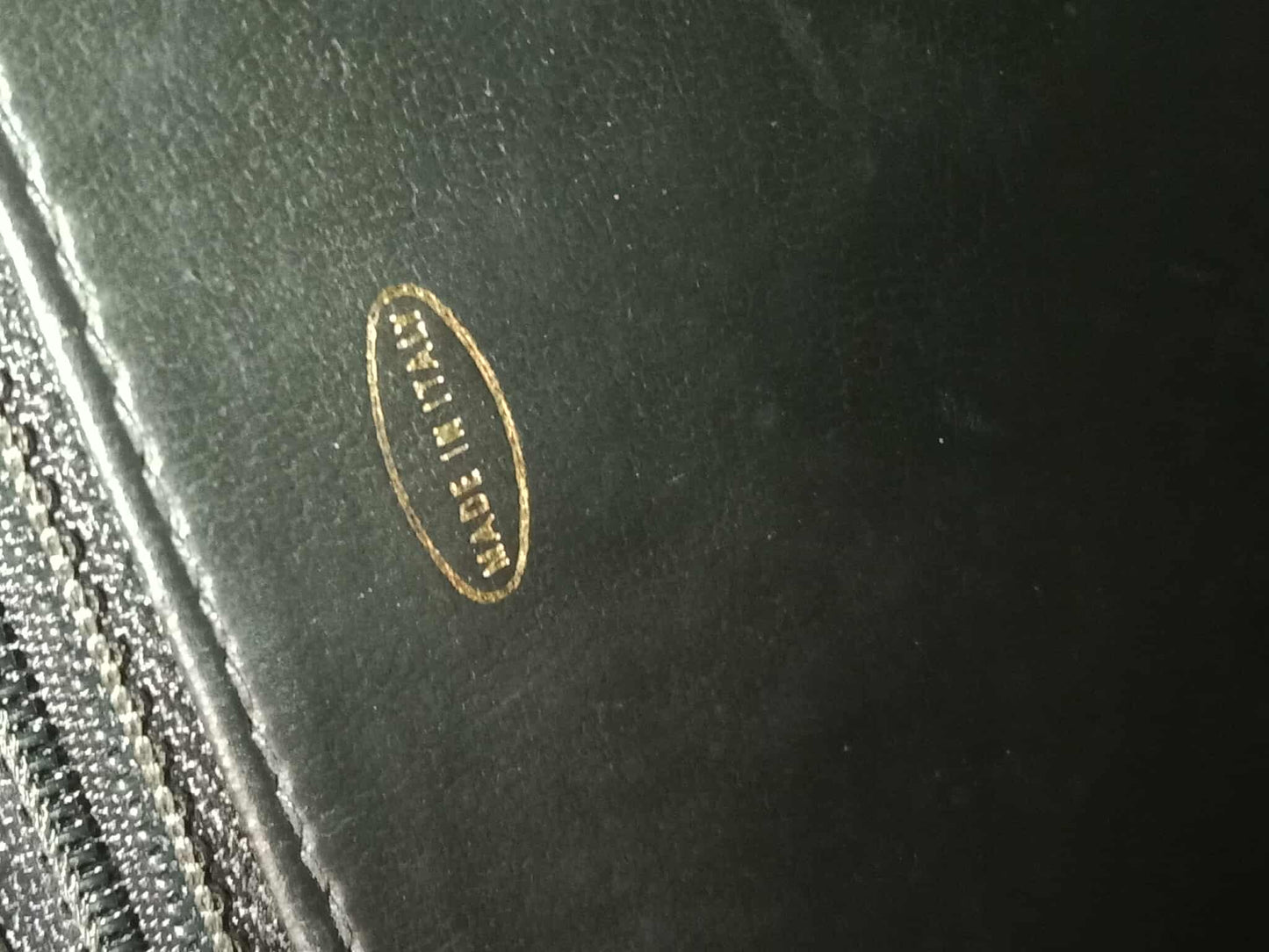 Chanel Vanity Black Leather Stitched Cosmetic Beauty Bag Series 2