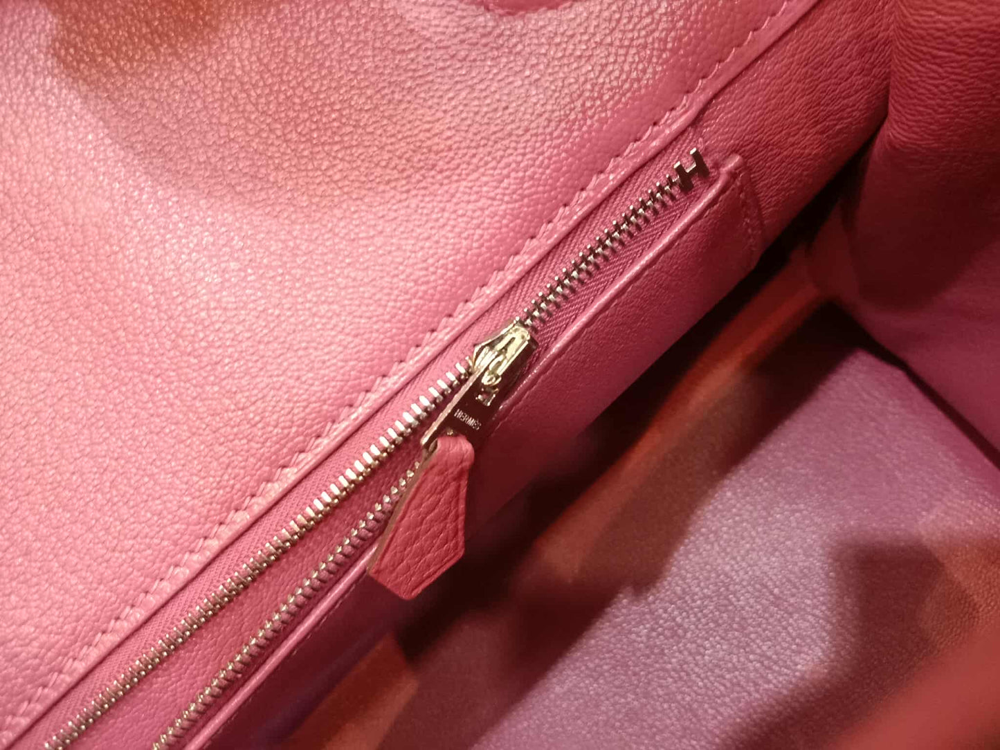 Hermes Birkin 35 Rose Poupre Clemence Stamp T 2015