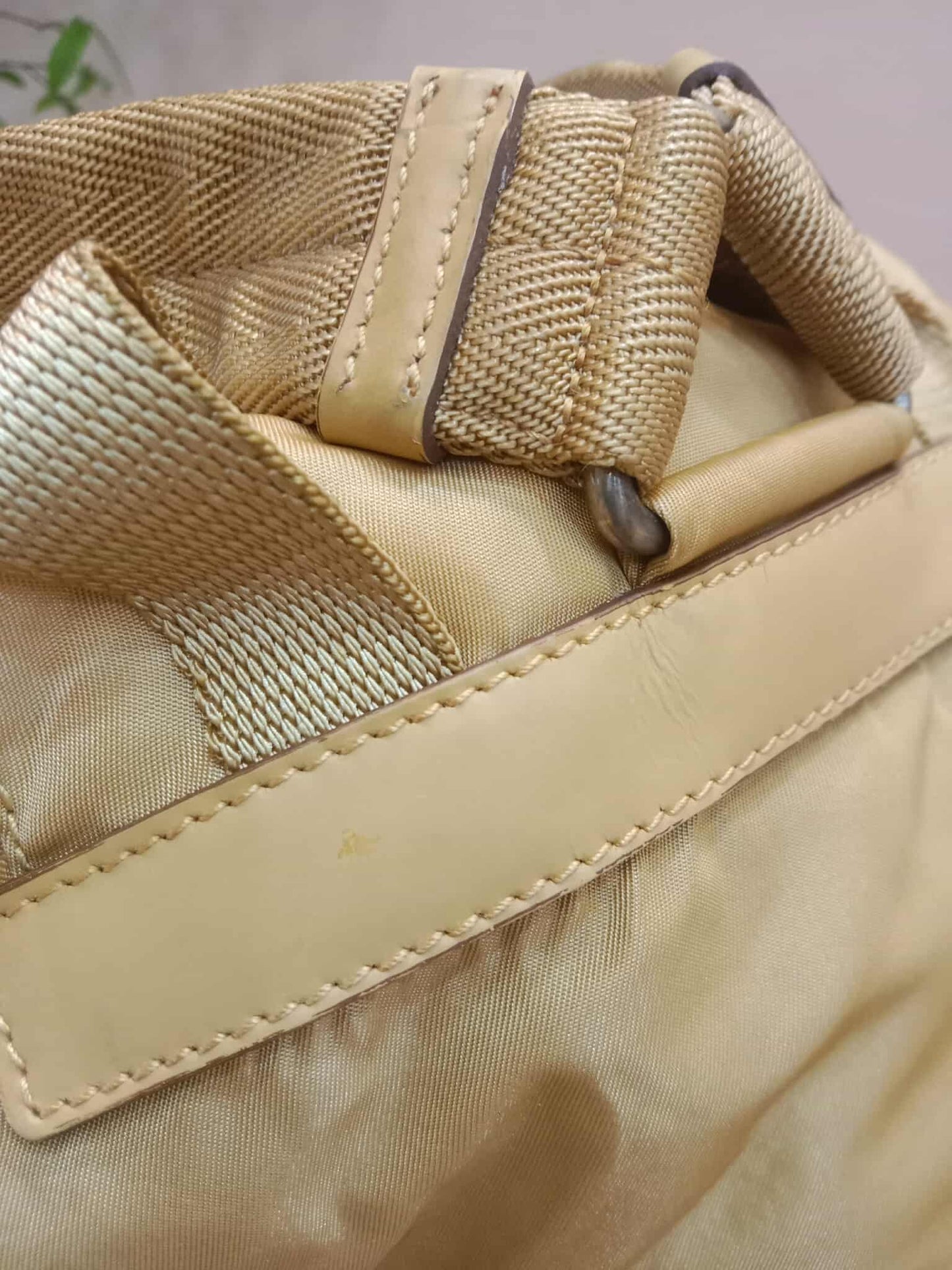 Prada Nylon Backpack Small Beige