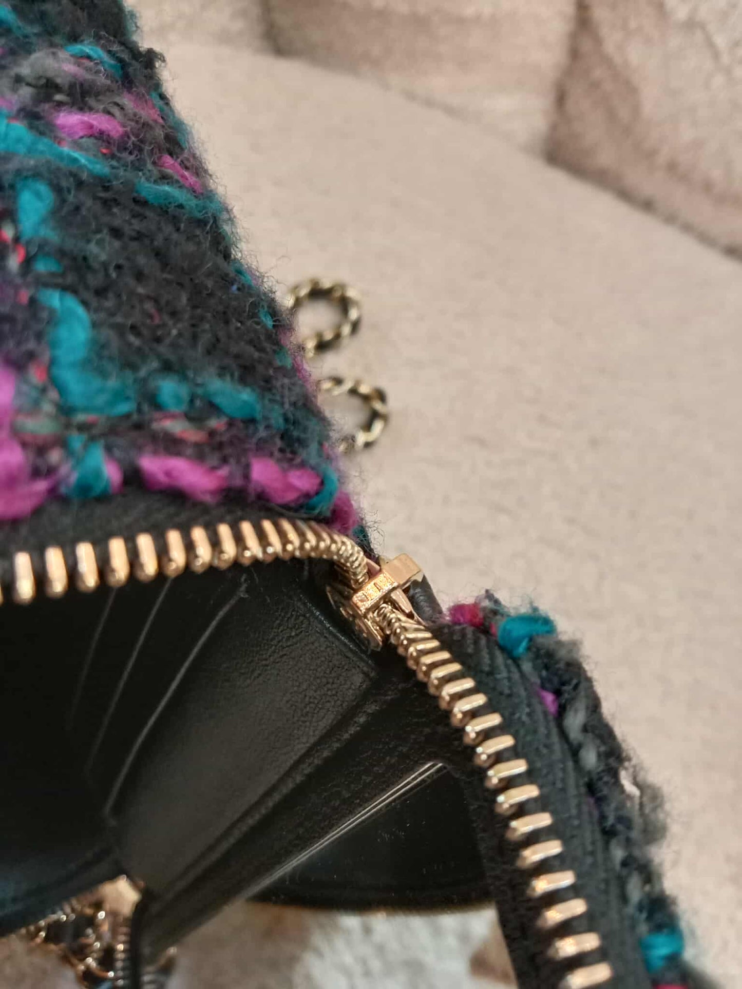 Chanel Tweed Vanity Multicolor Microchipped