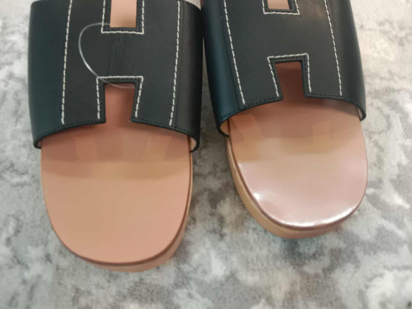 Hermes H Logo Sandals Size 38