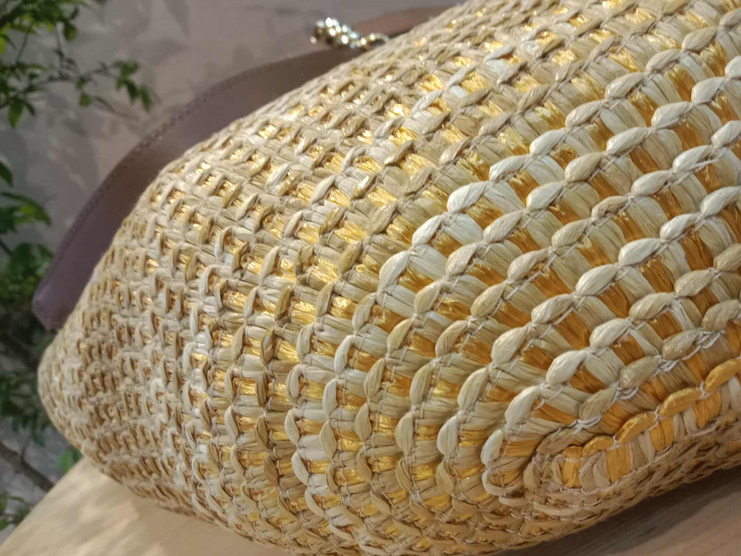Jimmy Choo Mari Woven Raffia Tote Handbag