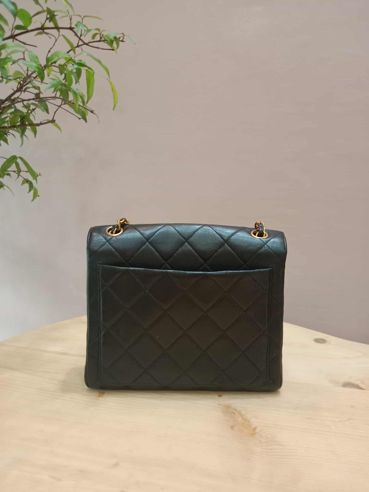 Chanel Vintage Lambskin Flap Black Series 3