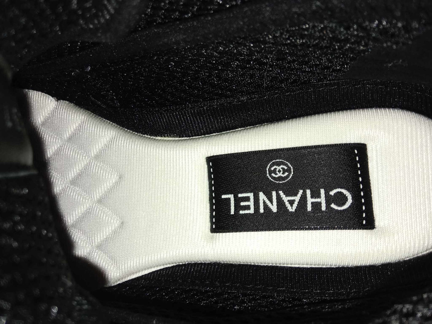 Chanel Suede Calfskin Grosgrain CC Sneakers Size 37