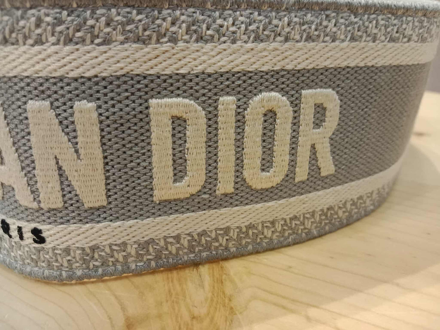 Dior Embroidered Logo Shoulder Strap