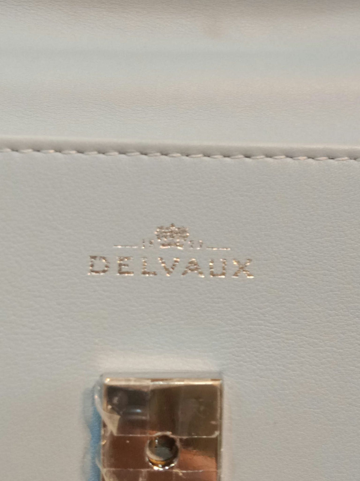 Delvaux Tempete Handbag Light Blue MM