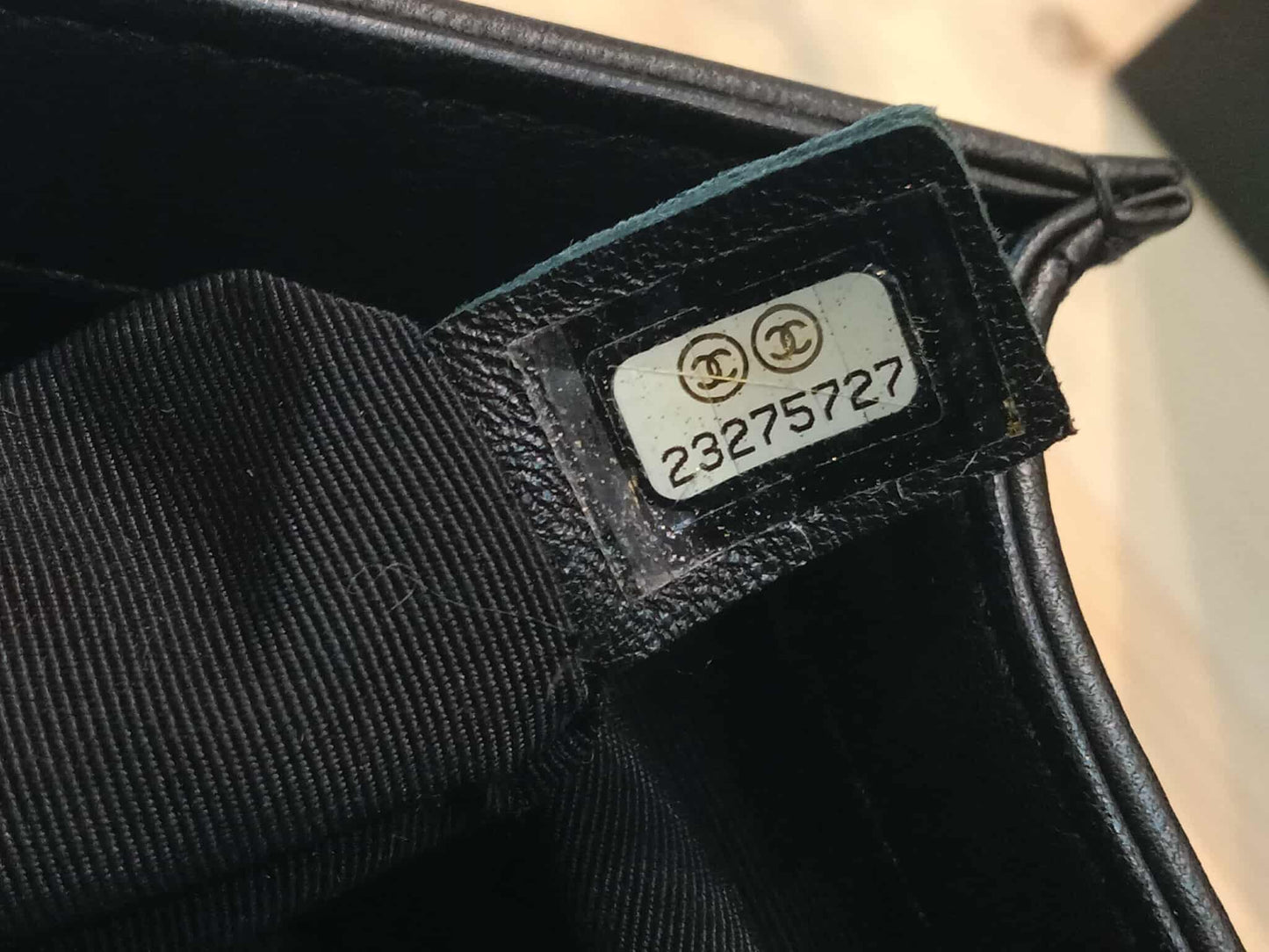 Chanel Leboy Quilted Lambskin Old Medium Black Series 23