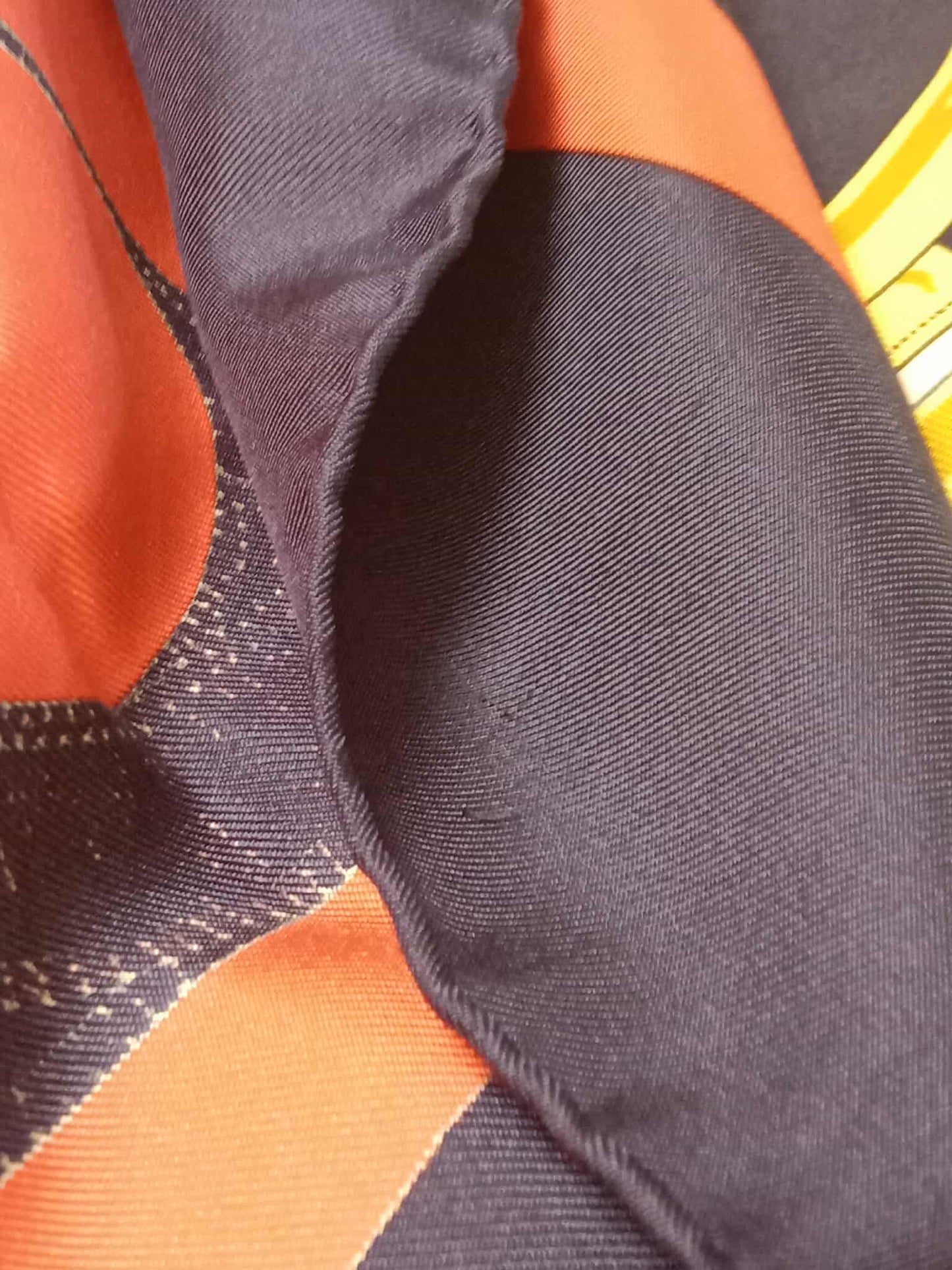 Hermes Carre 90 Eperon Dor Golden Spur Silk Scarf