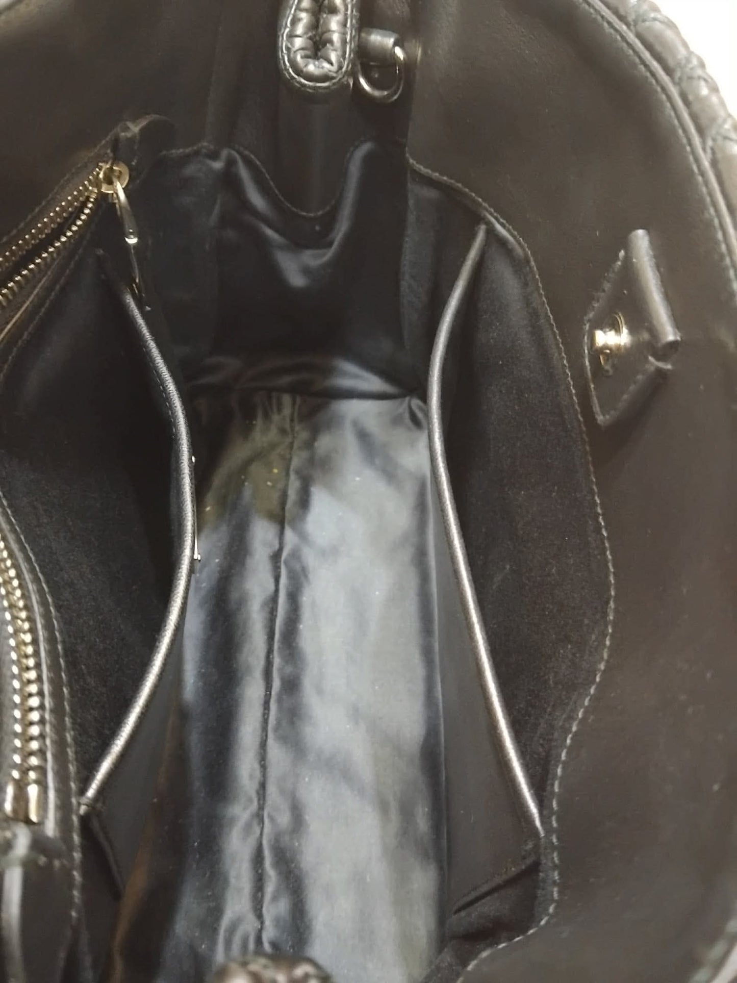 Miu Miu Nappa Matelasse Swarovski Crystal Tote Bag Black