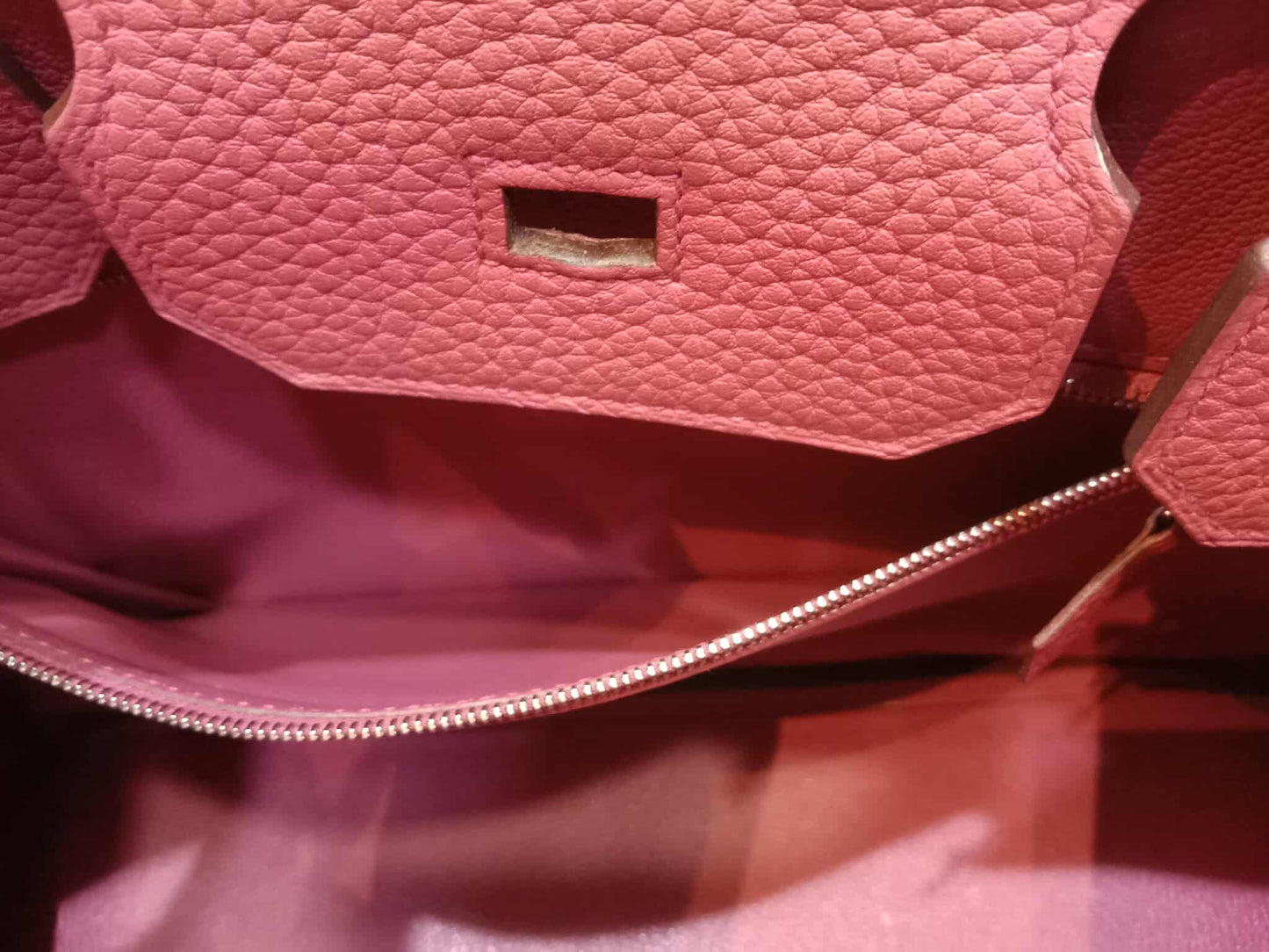 Hermes Birkin 35 Rose Poupre Clemence Stamp T 2015