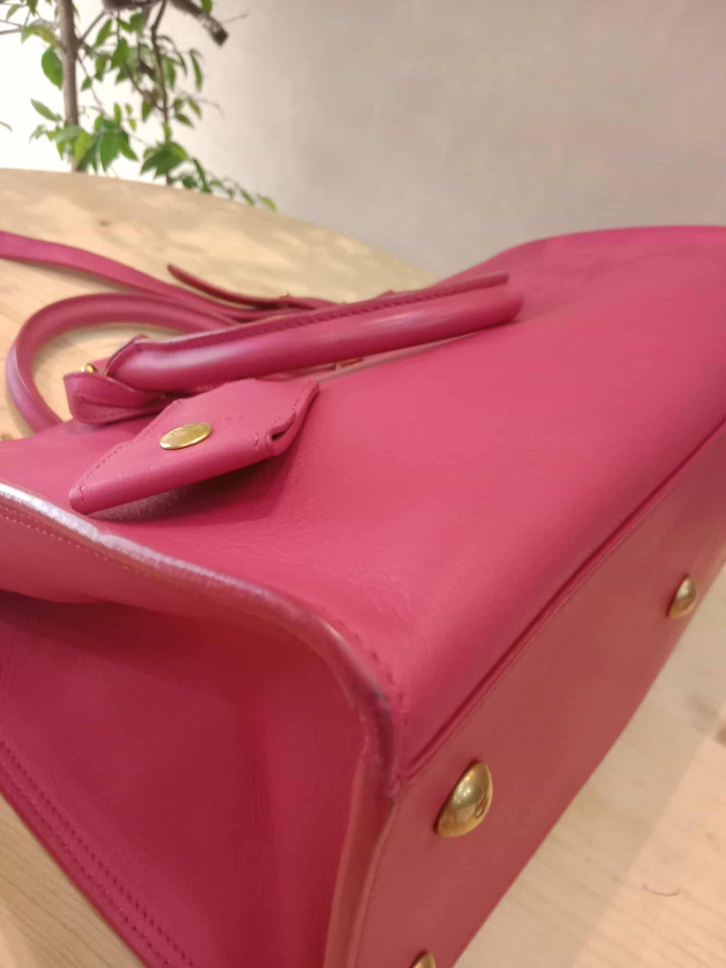YSL Smooth Calfsin Cabas Bag Small Pink
