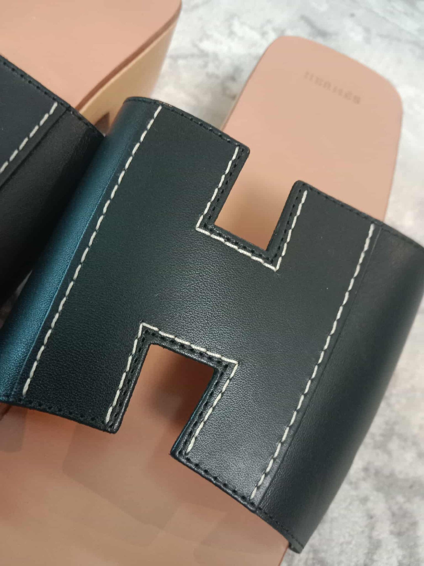 Hermes H Logo Sandals Size 38