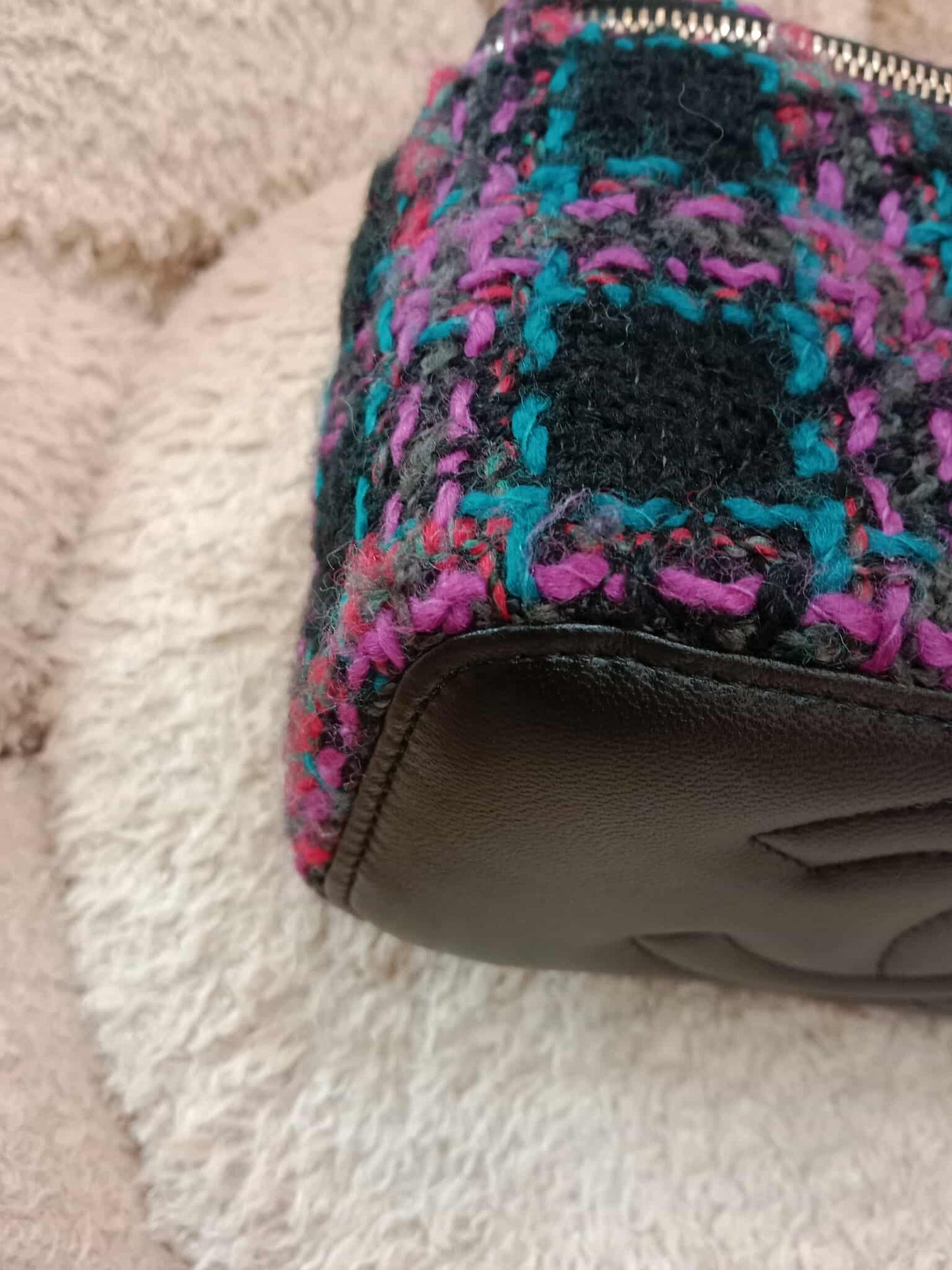 Chanel Tweed Vanity Multicolor Microchipped