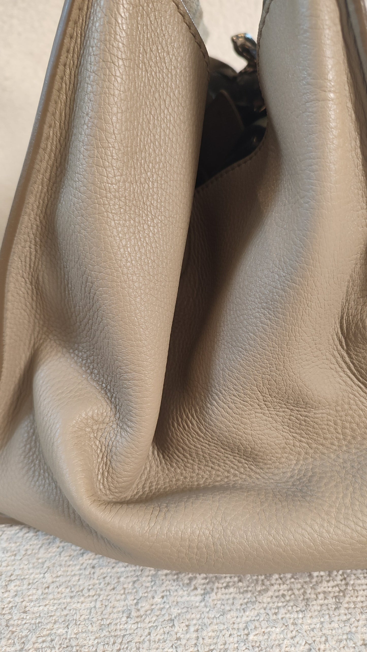 Celine Drummed Phantom Taupe Bag