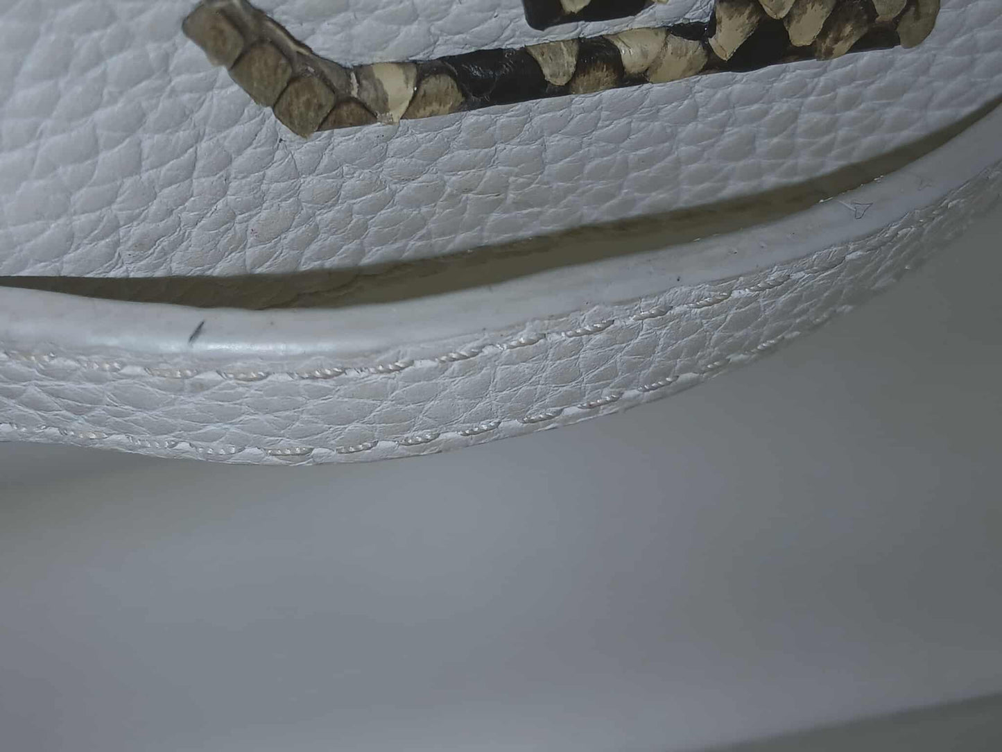 Louis Vuitton Mini Capucine Snakeskin Handle White