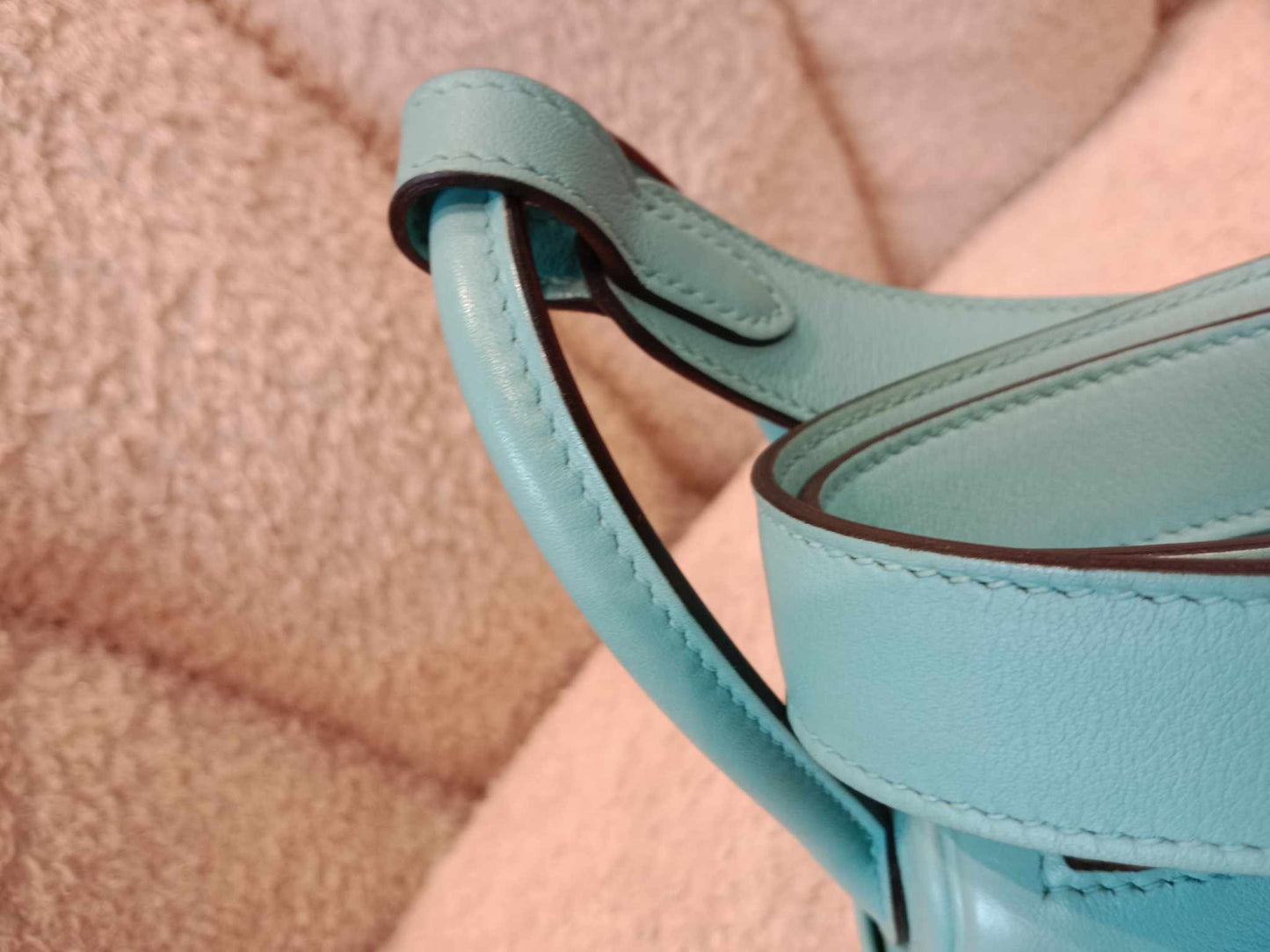 Hermes Mini Lindy Tiffany Blue Stamp Y 2020