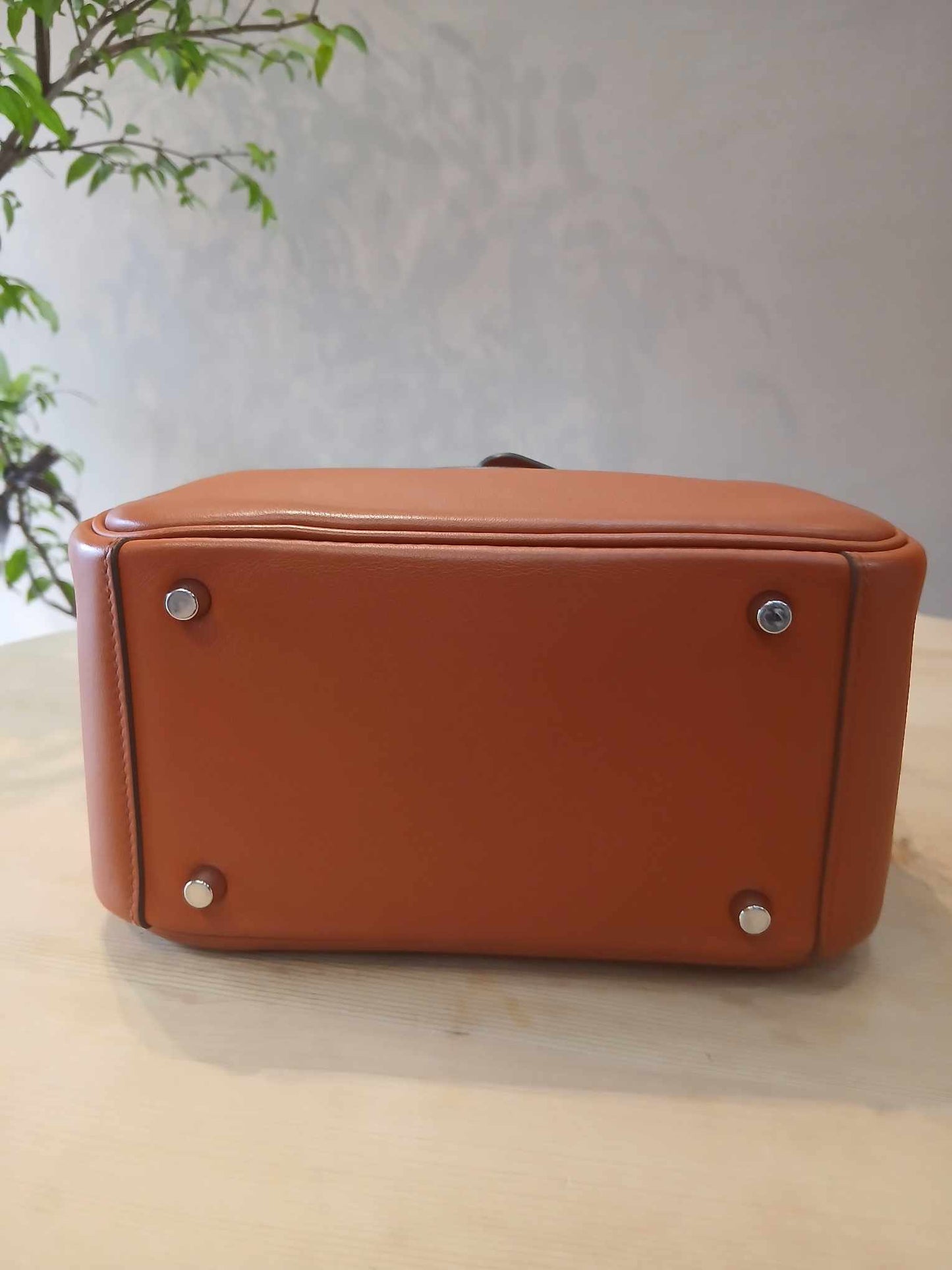 Hermes Mini Lindy Bi-Color Orange Stamp Z 2021