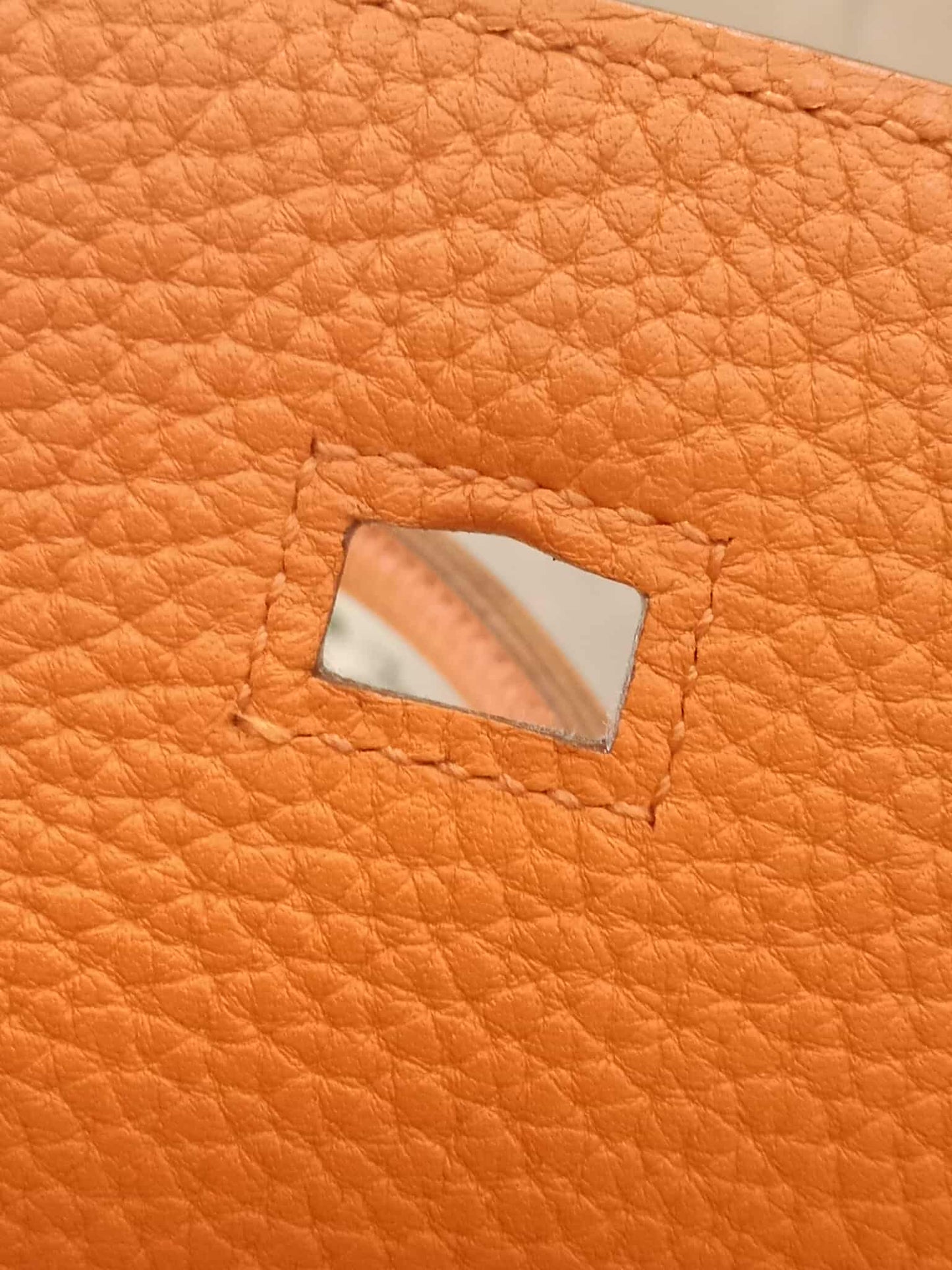 Hermes Birkin 35 Poppy Orange Clemence Stamp L Square 2008