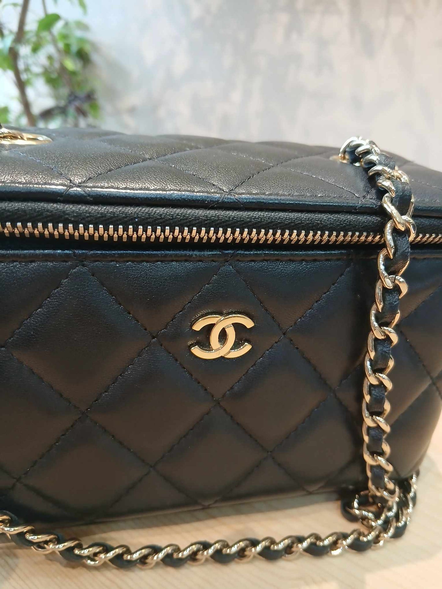 Chanel Vanity Case Black Lambskin Series 31