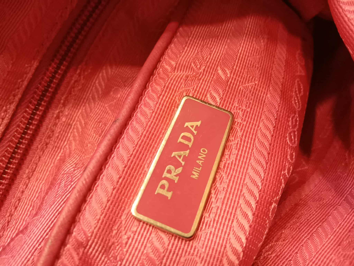 Prada Pink Tessuto Nylon/Leather Messenger Bag