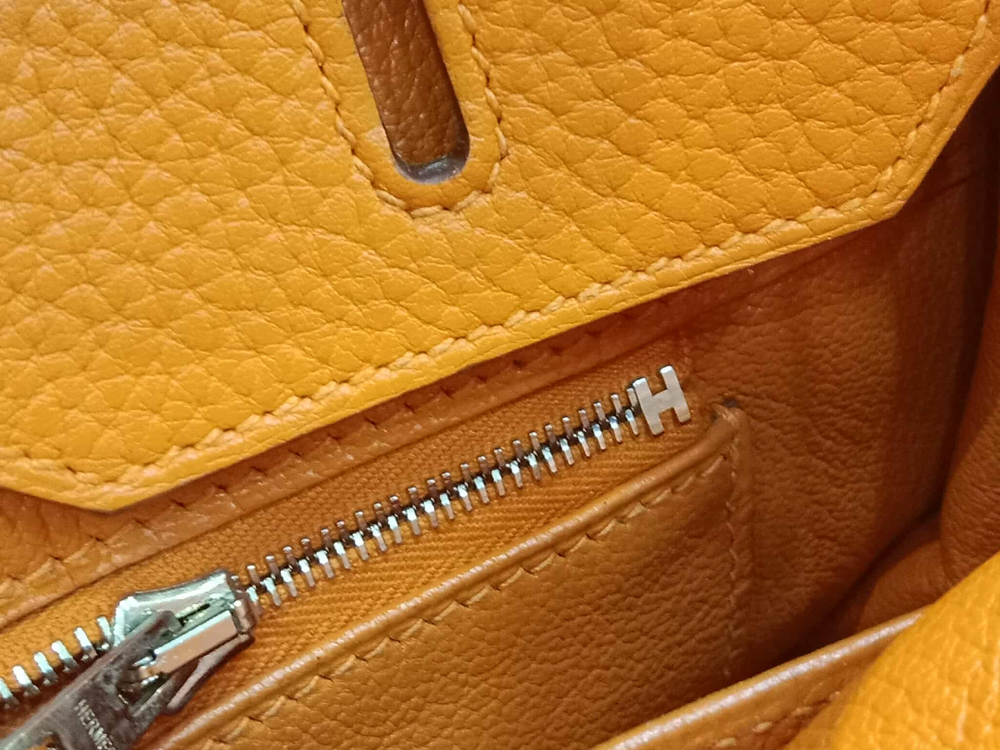 Hermes Birkin 35 Poppy Orange Clemence Stamp L Square 2008