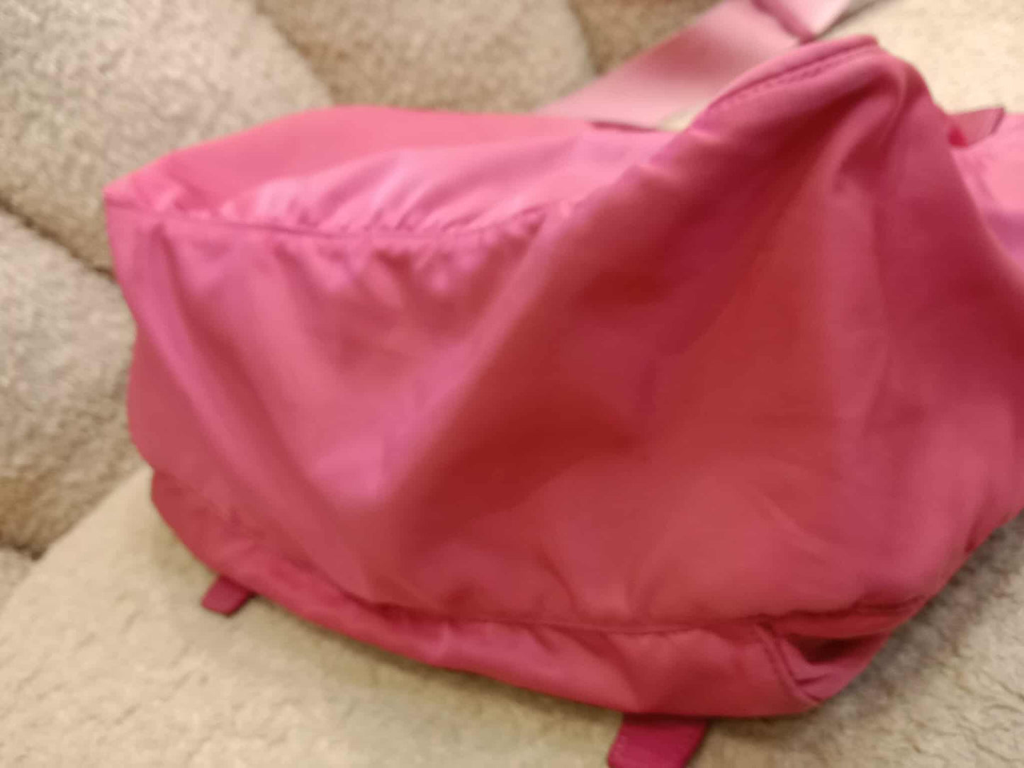 Prada Pink Tessuto Nylon/Leather Messenger Bag