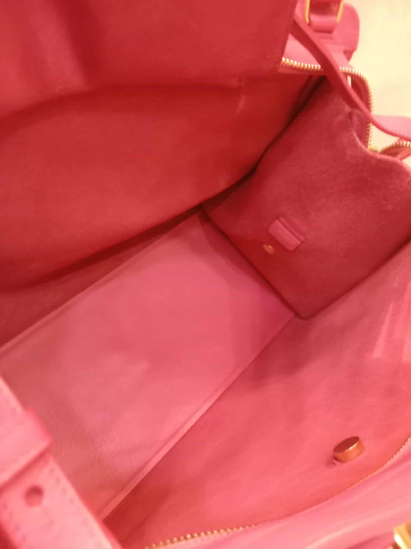YSL Smooth Calfsin Cabas Bag Small Pink