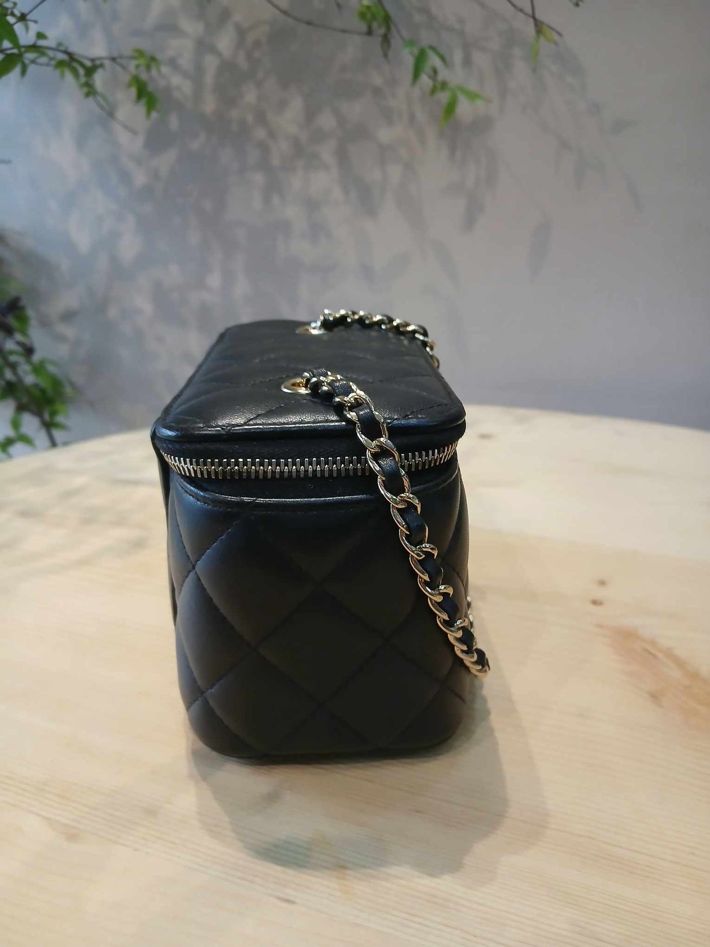 Chanel Vanity Case Black Lambskin Series 31