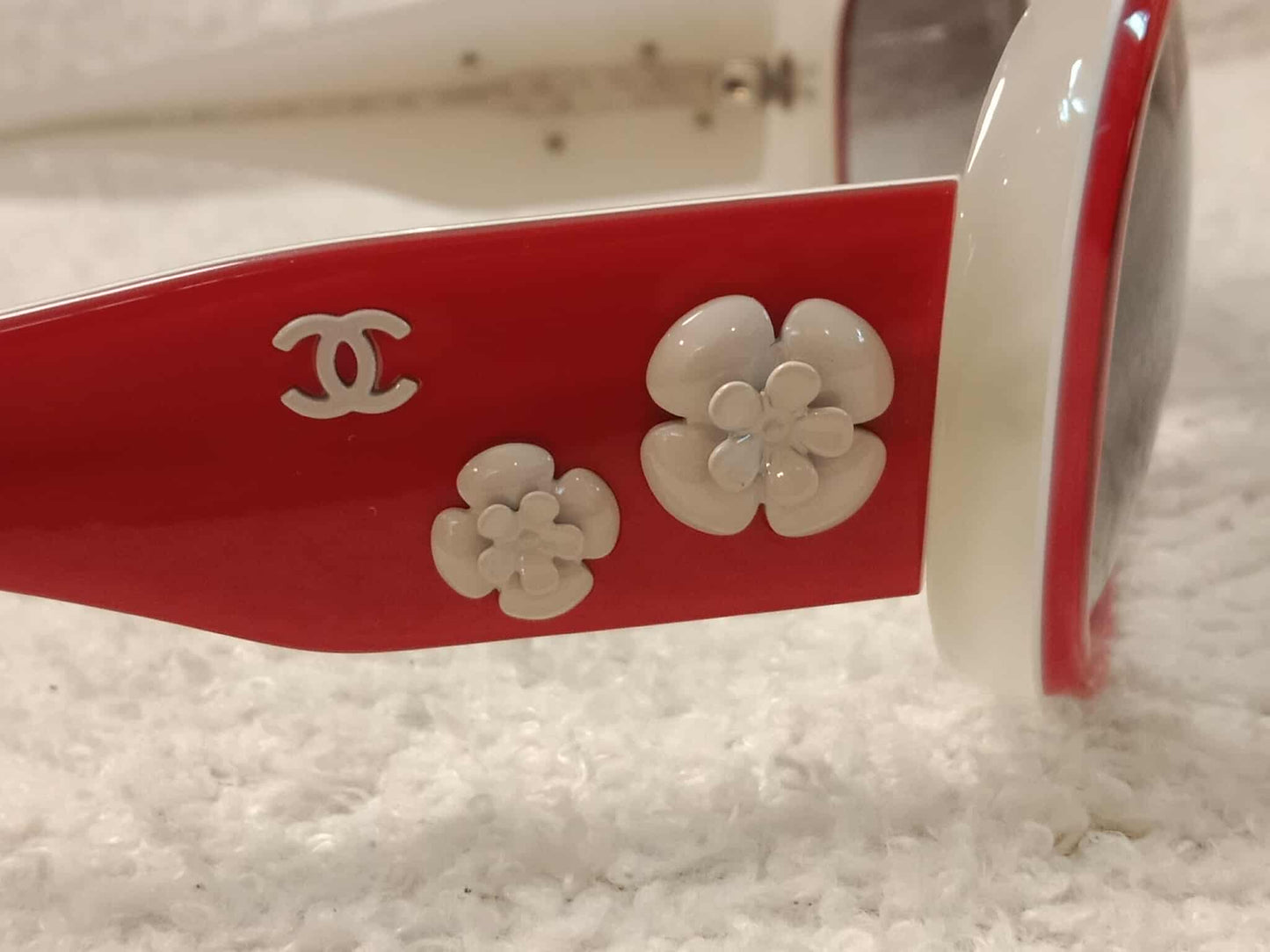 Chanel Red Sunglasses