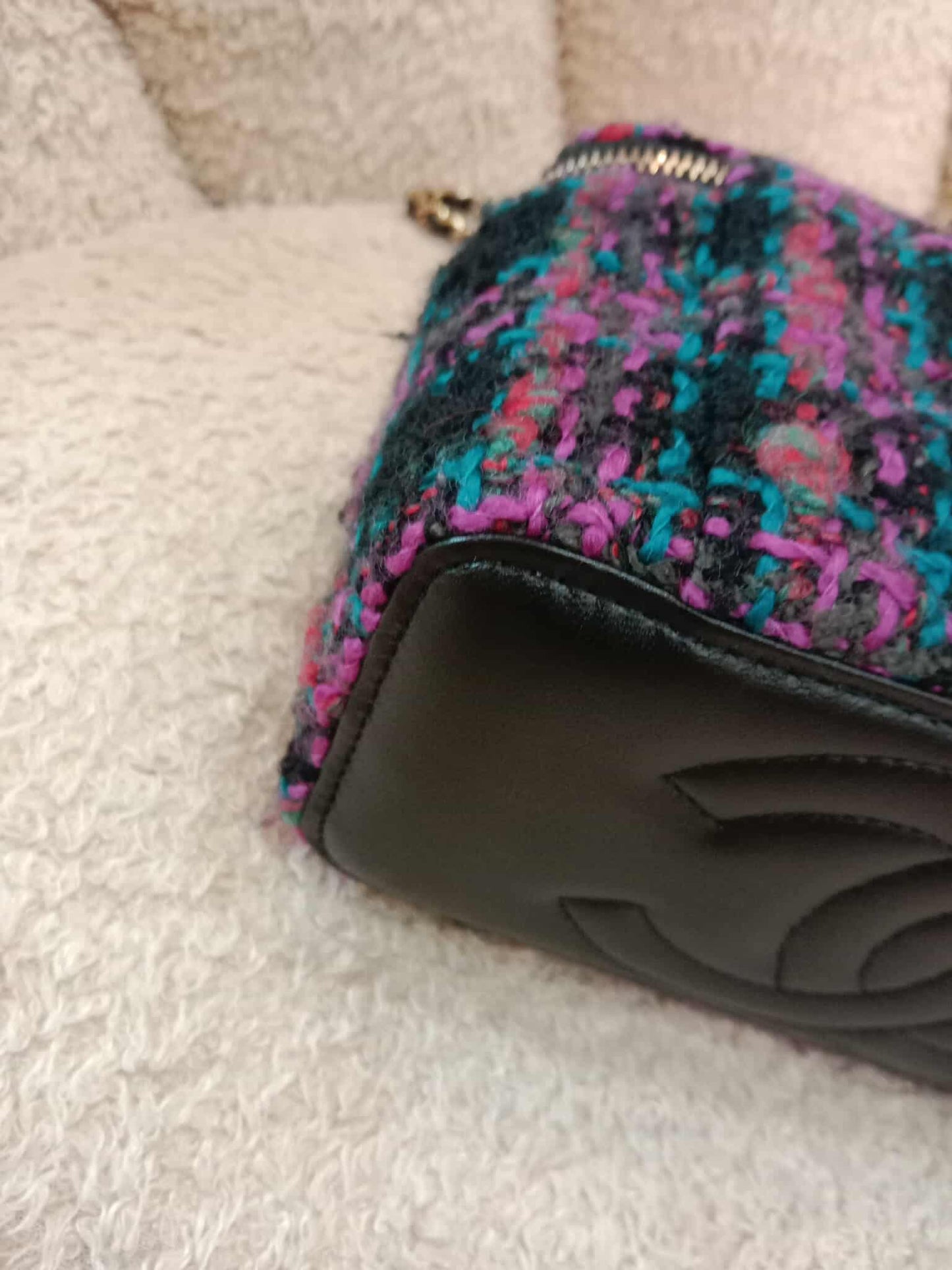 Chanel Tweed Vanity Multicolor Microchipped