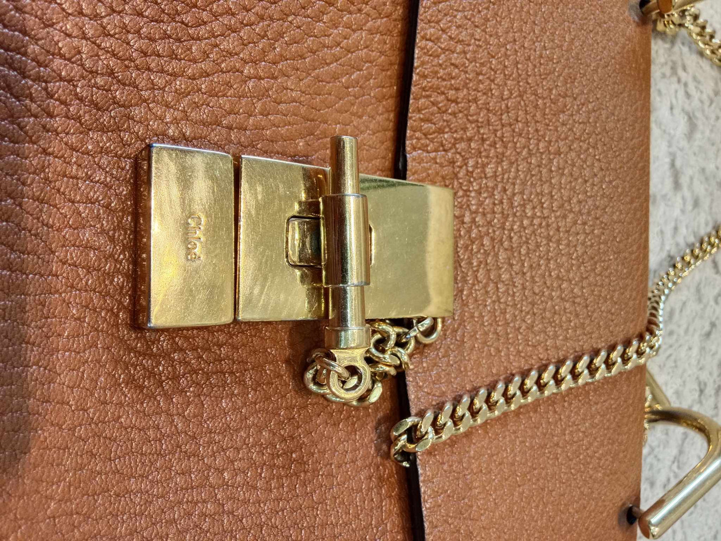 Chloe Drew Tan Bag Small