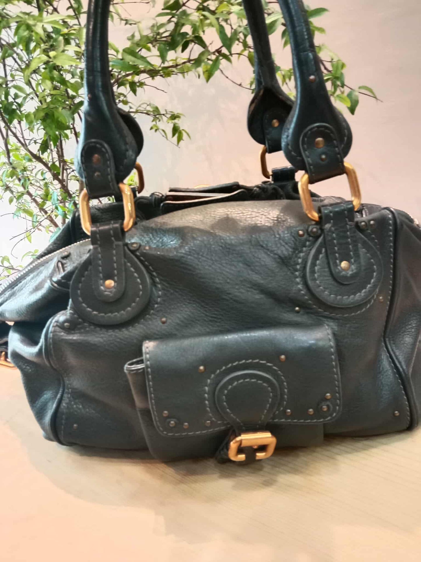 Chloe Paddington Leather Handbag Black