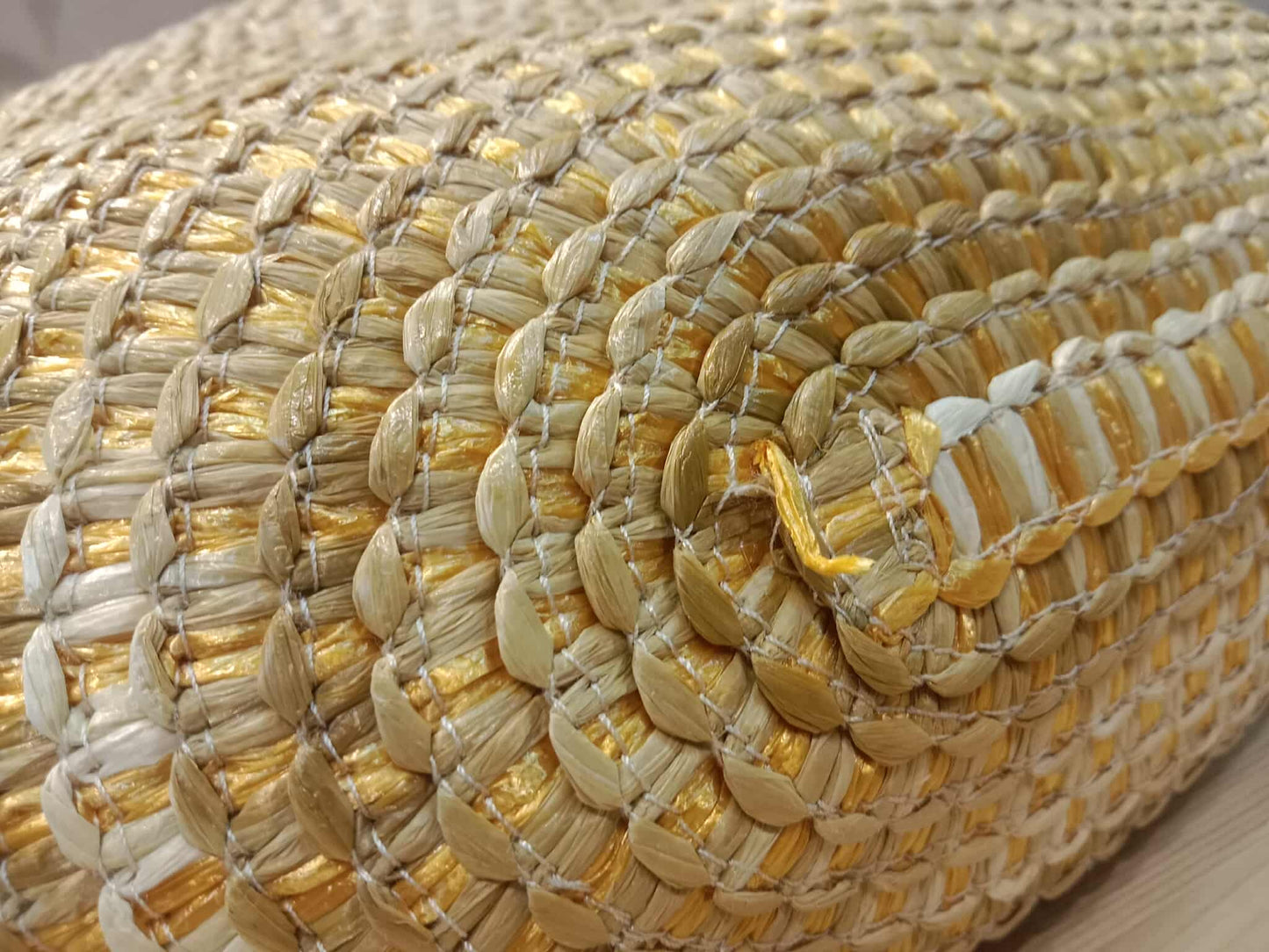 Jimmy Choo Mari Woven Raffia Tote Handbag