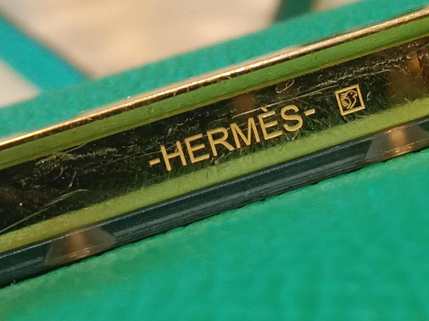 Hermes Constance 18 Green Epsom Stamp C 2018