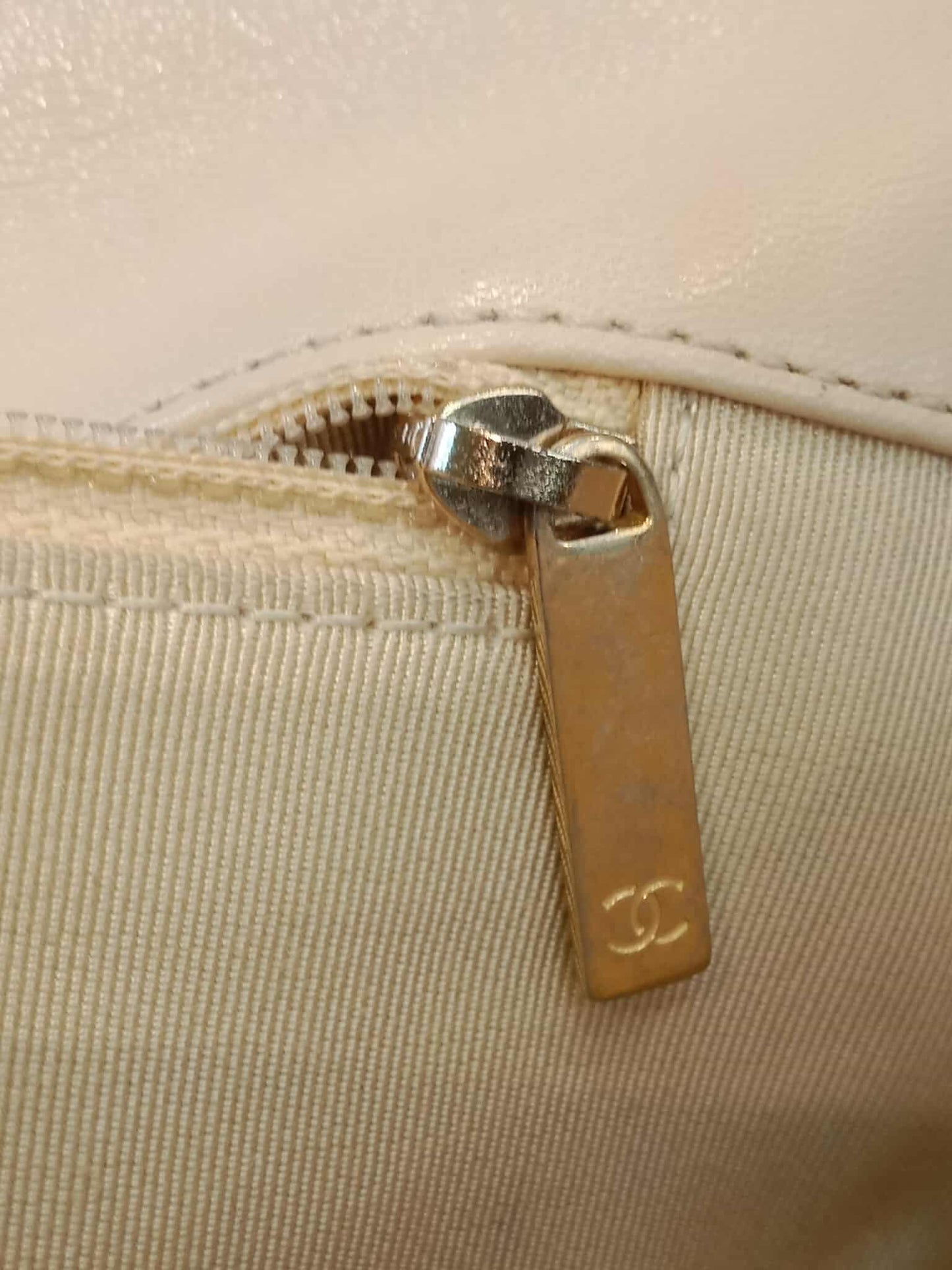 Chanel C19 Beige Lambskin Beige Small Series 30