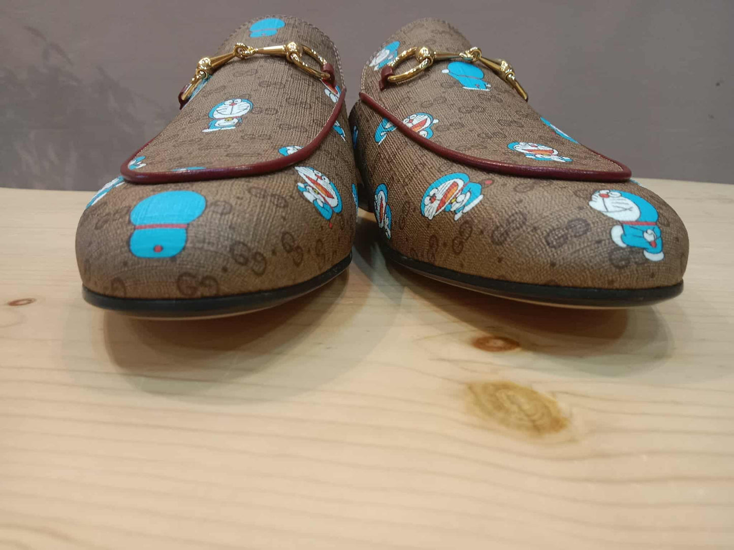 Gucci Doraemon Collaboration Horsebit Mules Size 37
