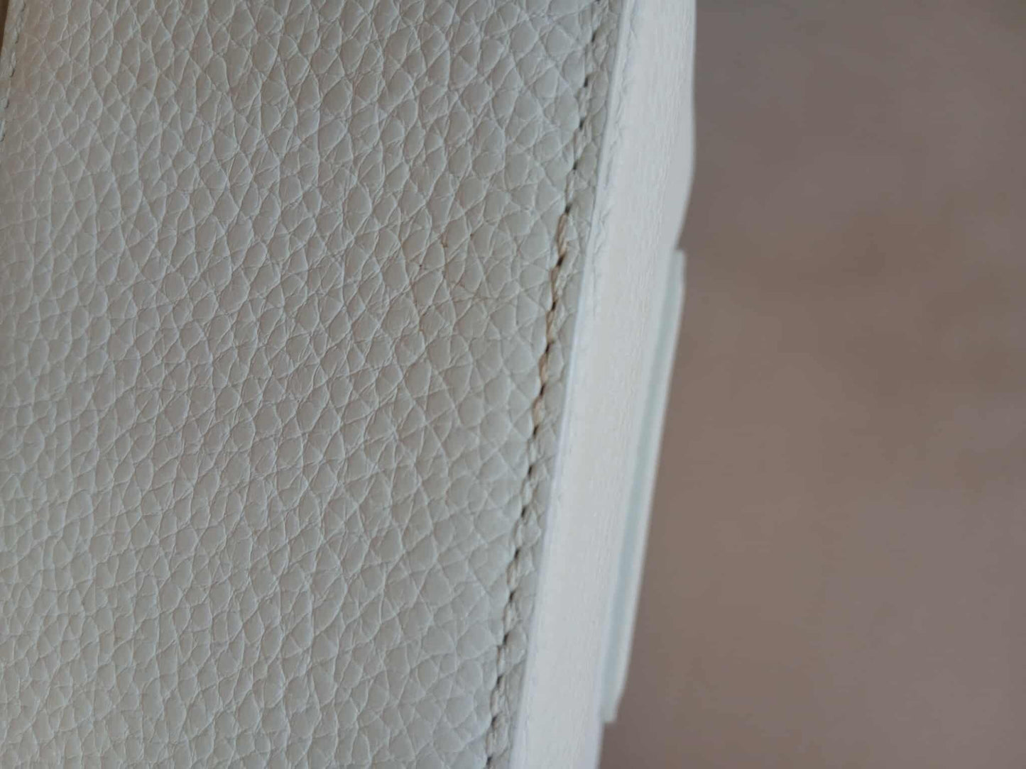 Louis Vuitton Mini Capucine Snakeskin Handle White