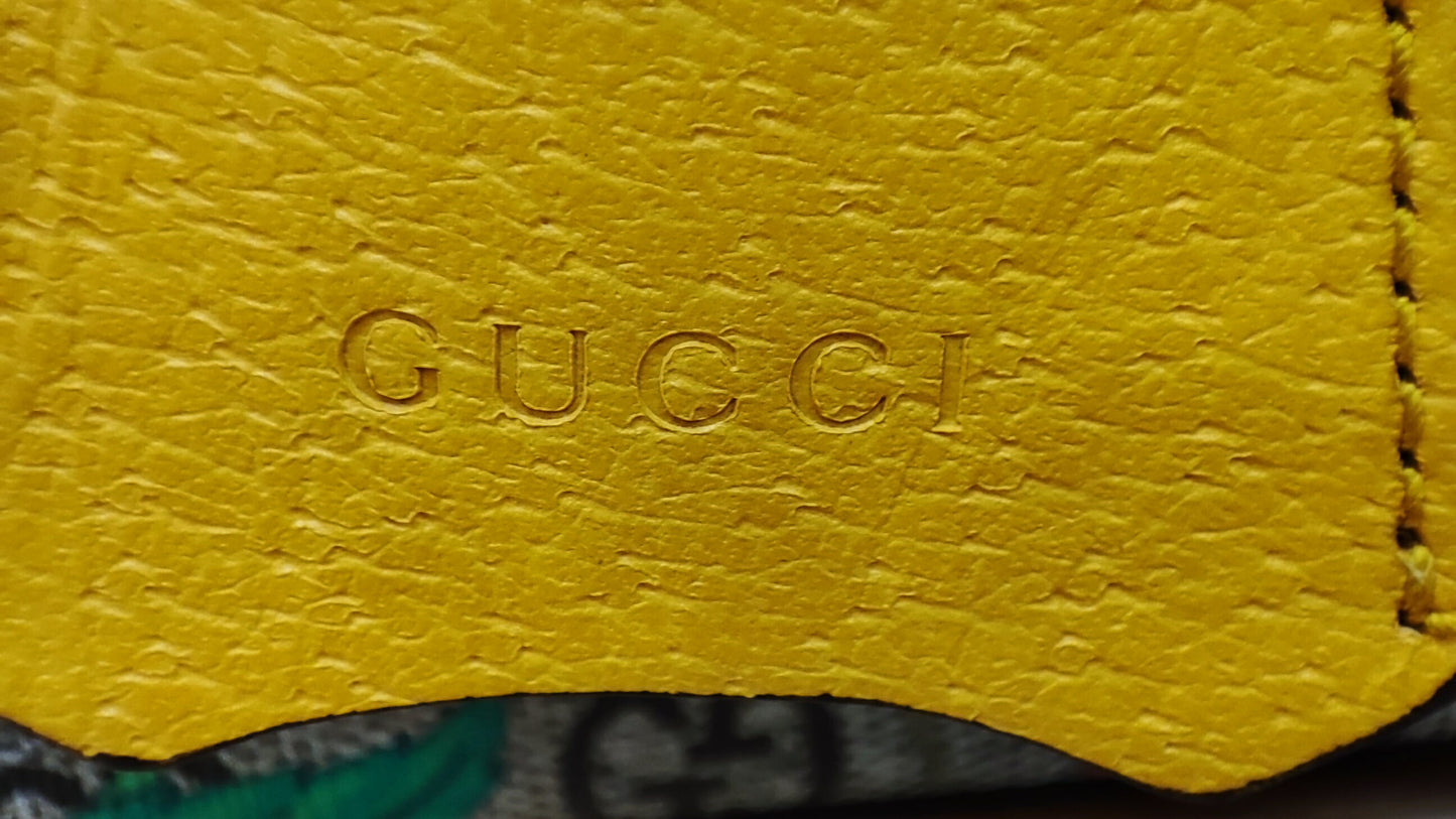 Gucci GG Floral Bamboo Bag Yellow