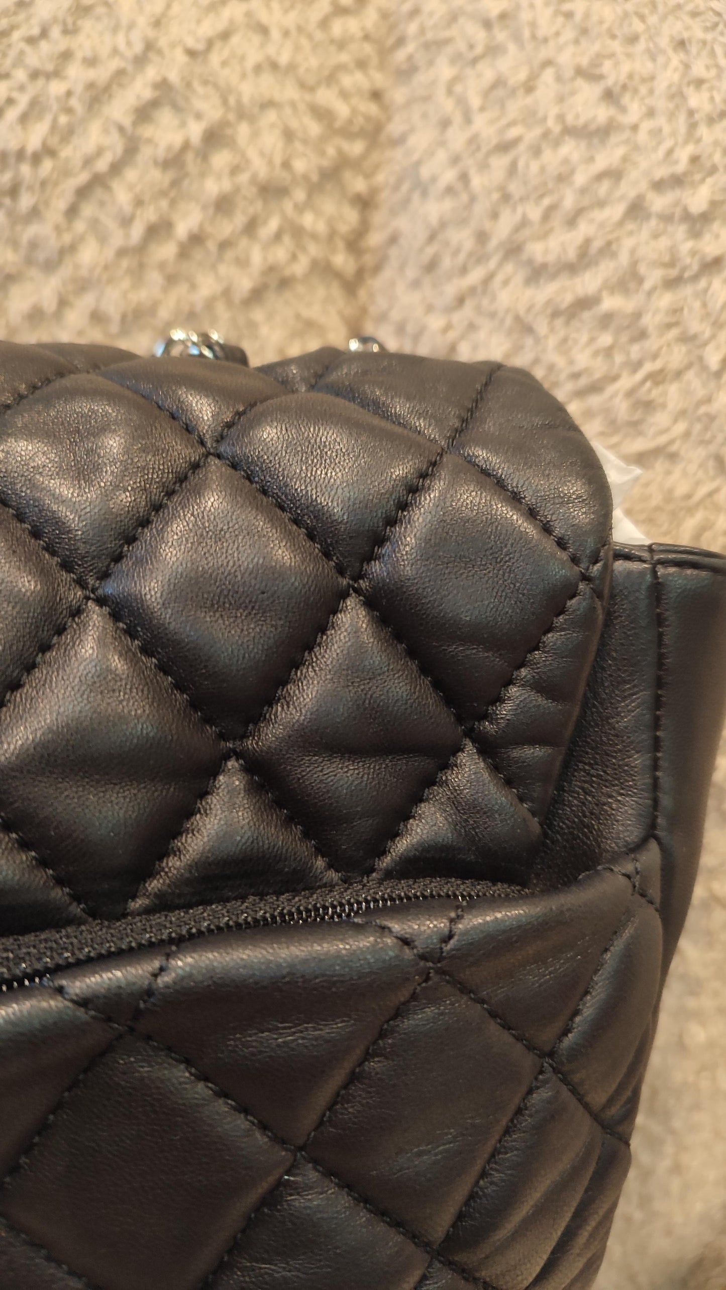 Chanel Coco Rain Single XXL Flap Lambskin Black Series 14