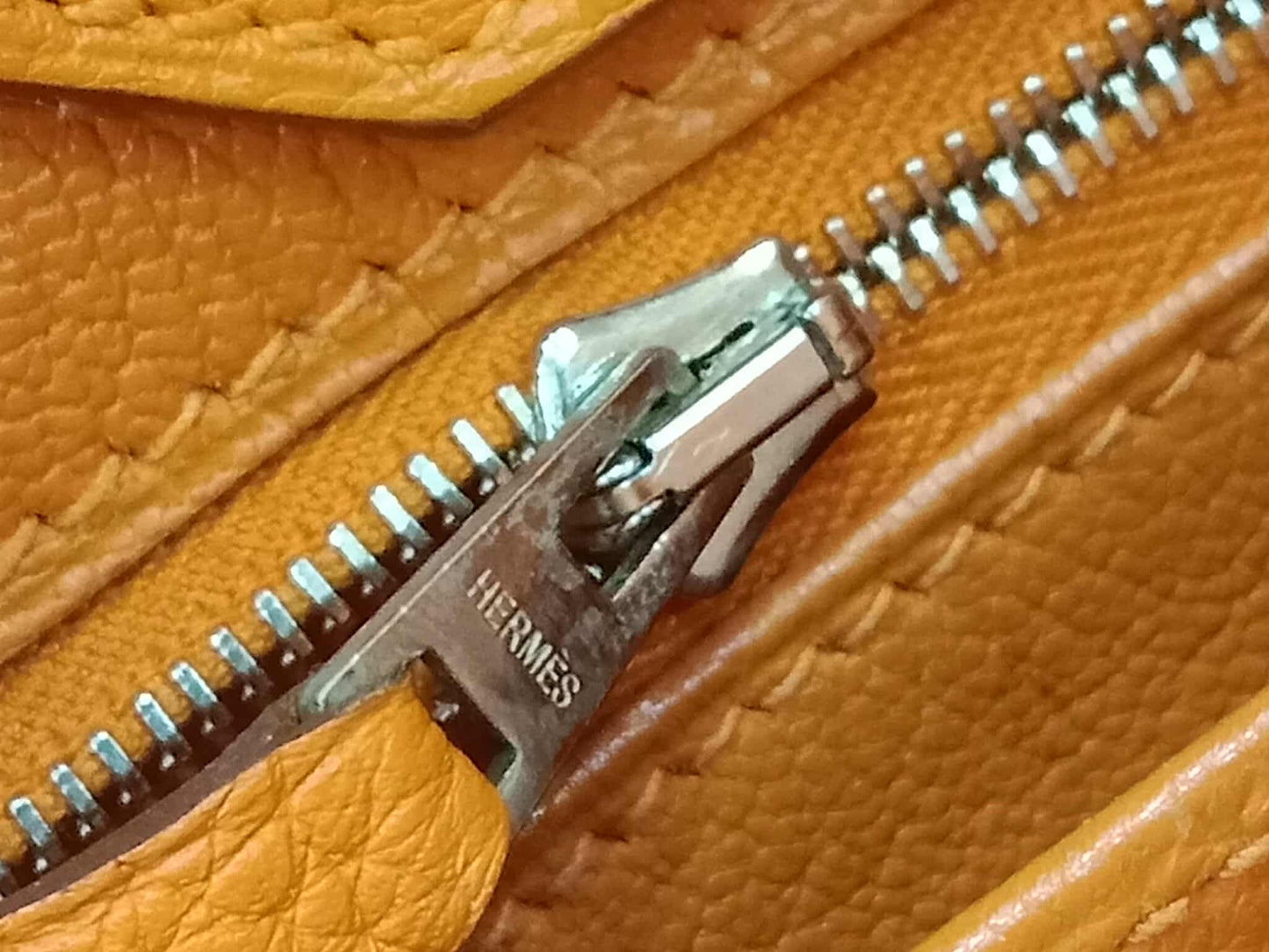 Hermes Birkin 35 Poppy Orange Clemence Stamp L Square 2008